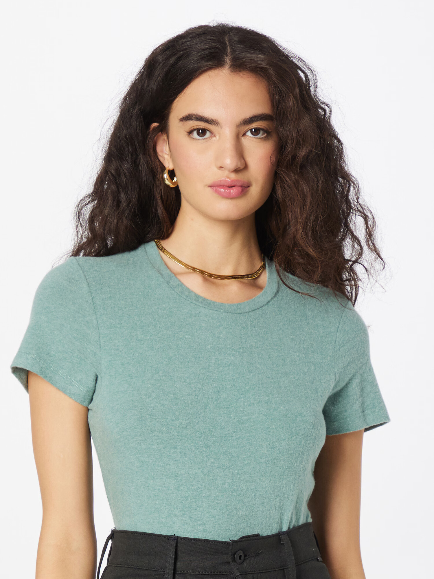 AMERICAN VINTAGE Tricou 'YPAWOOD' verde jad - Pled.ro