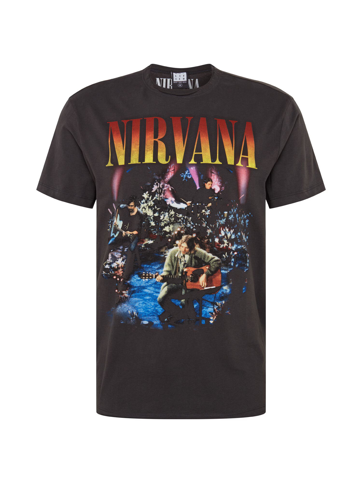 AMPLIFIED Tricou 'NIRVANA LIVE IN NEW YORK' gri închis / mai multe culori - Pled.ro