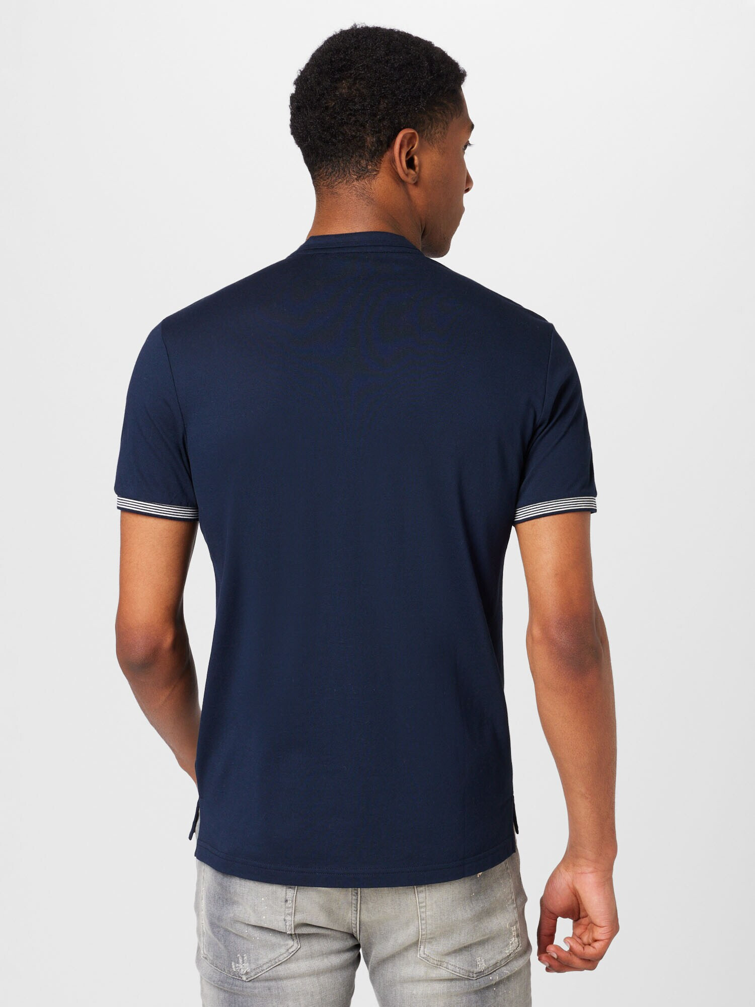 ANTONY MORATO Tricou bleumarin / alb - Pled.ro