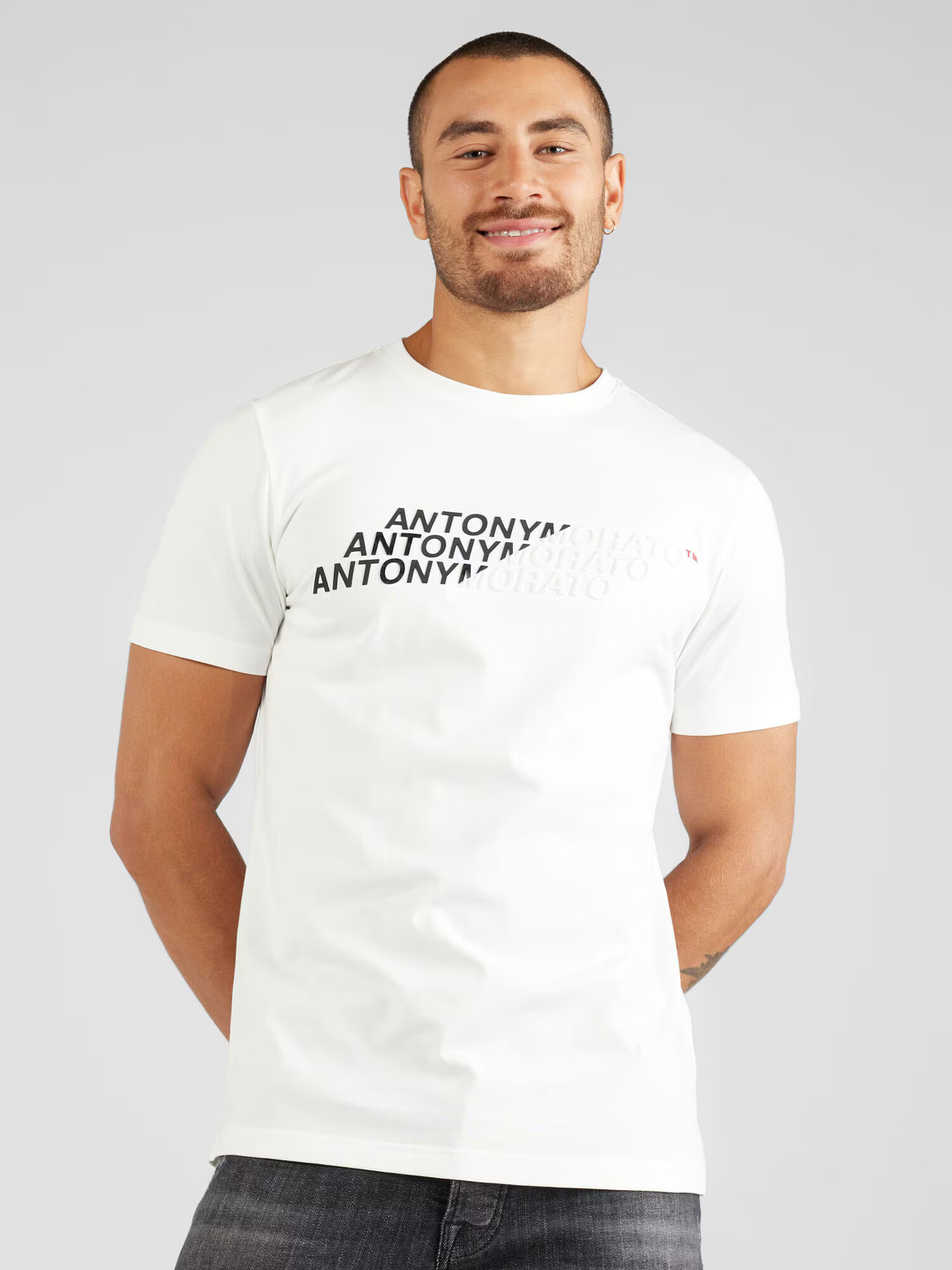 ANTONY MORATO Tricou crem / roșu / negru - Pled.ro