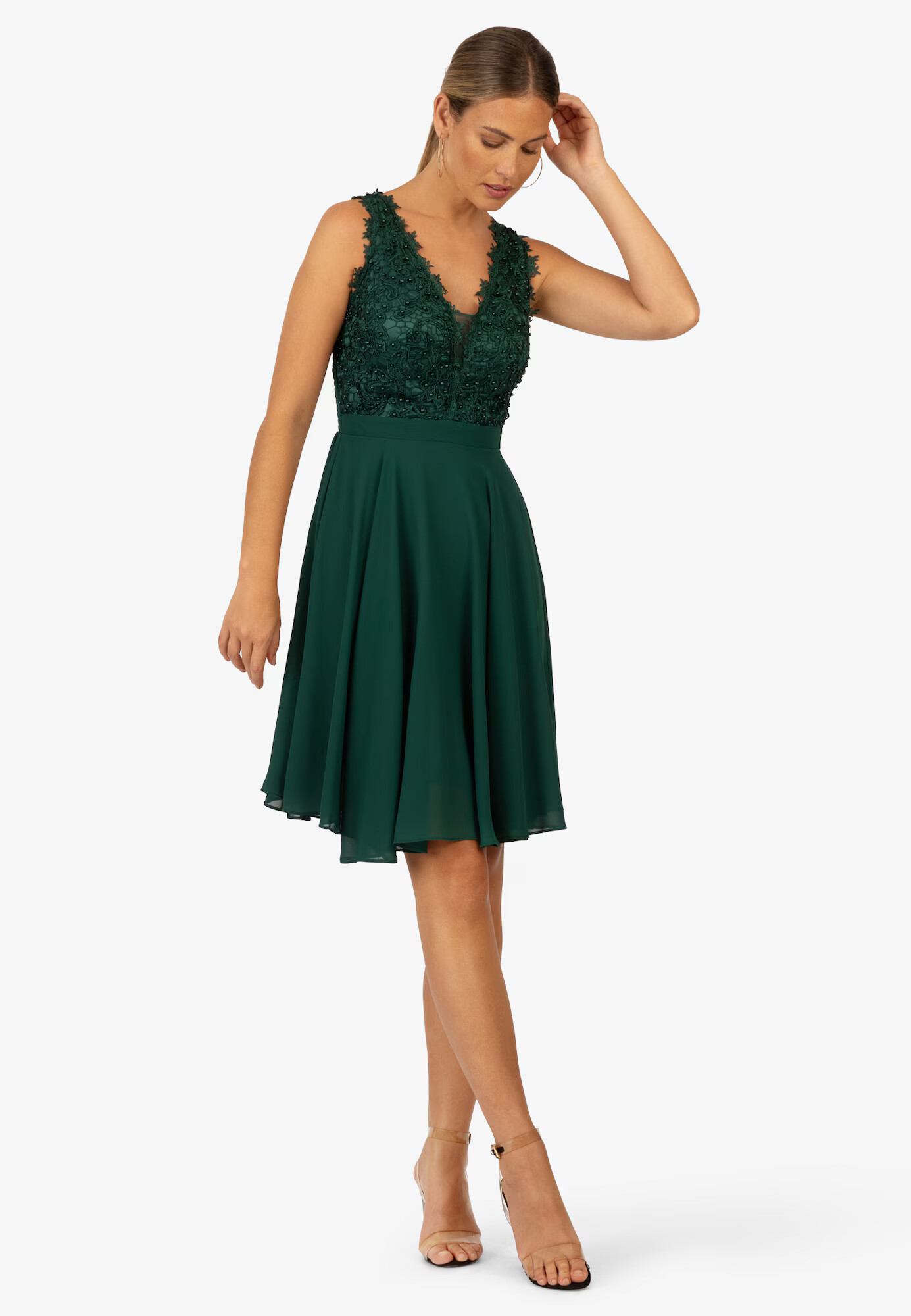 APART Rochie de cocktail verde închis - Pled.ro