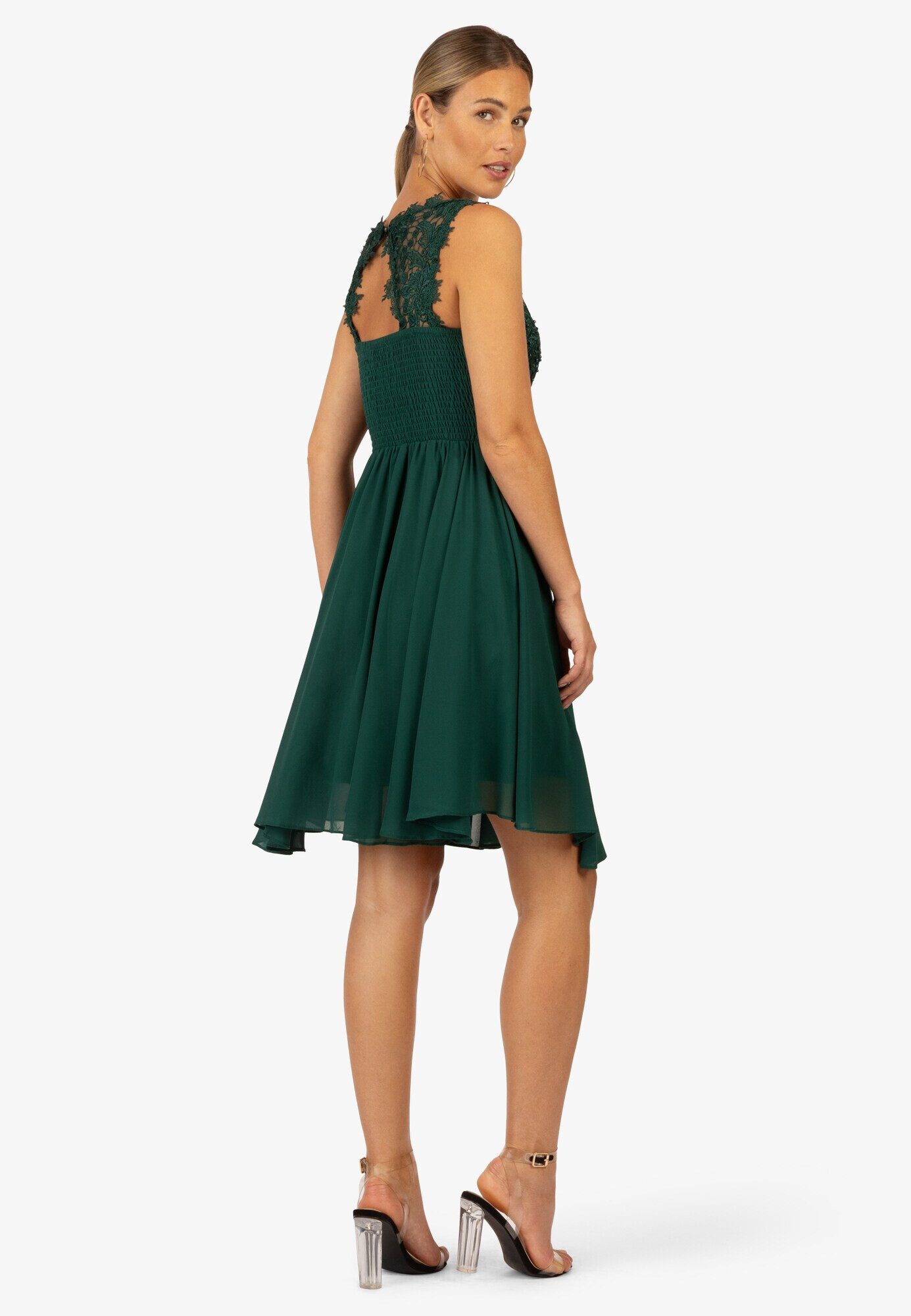 APART Rochie de cocktail verde închis - Pled.ro