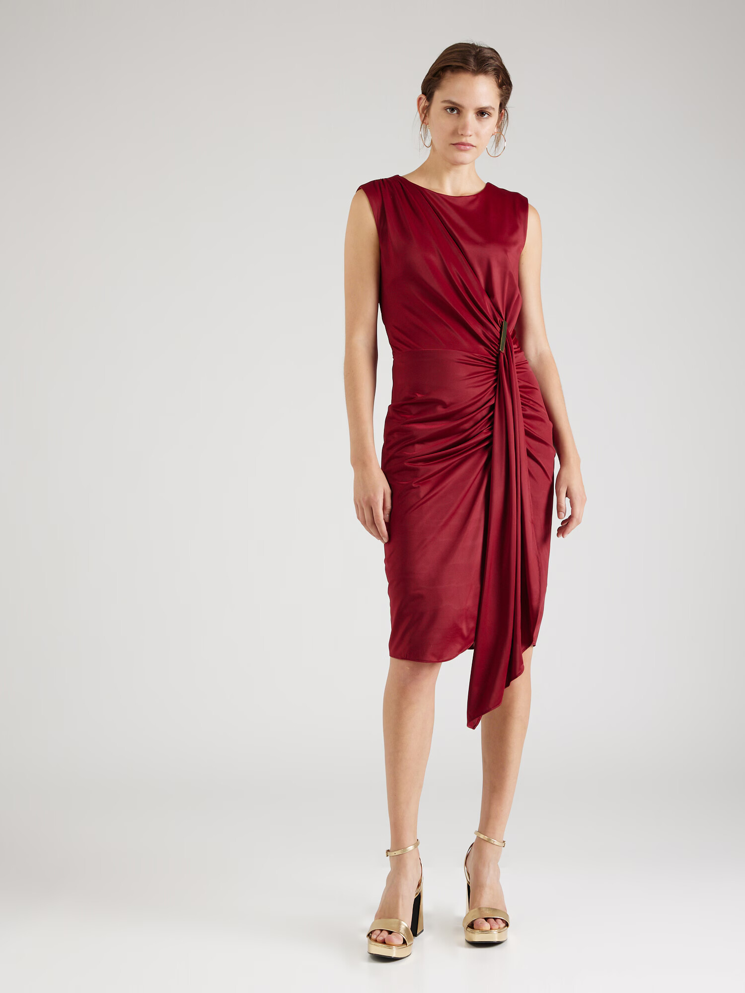 APART Rochie de cocktail roșu bordeaux - Pled.ro