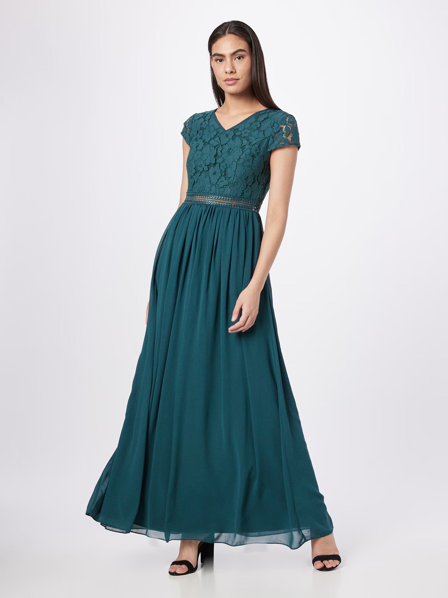 APART Rochie de seară verde smarald - Pled.ro