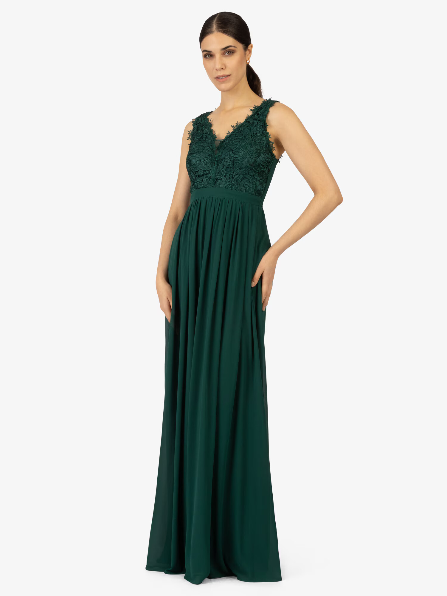 APART Rochie de seară verde smarald - Pled.ro