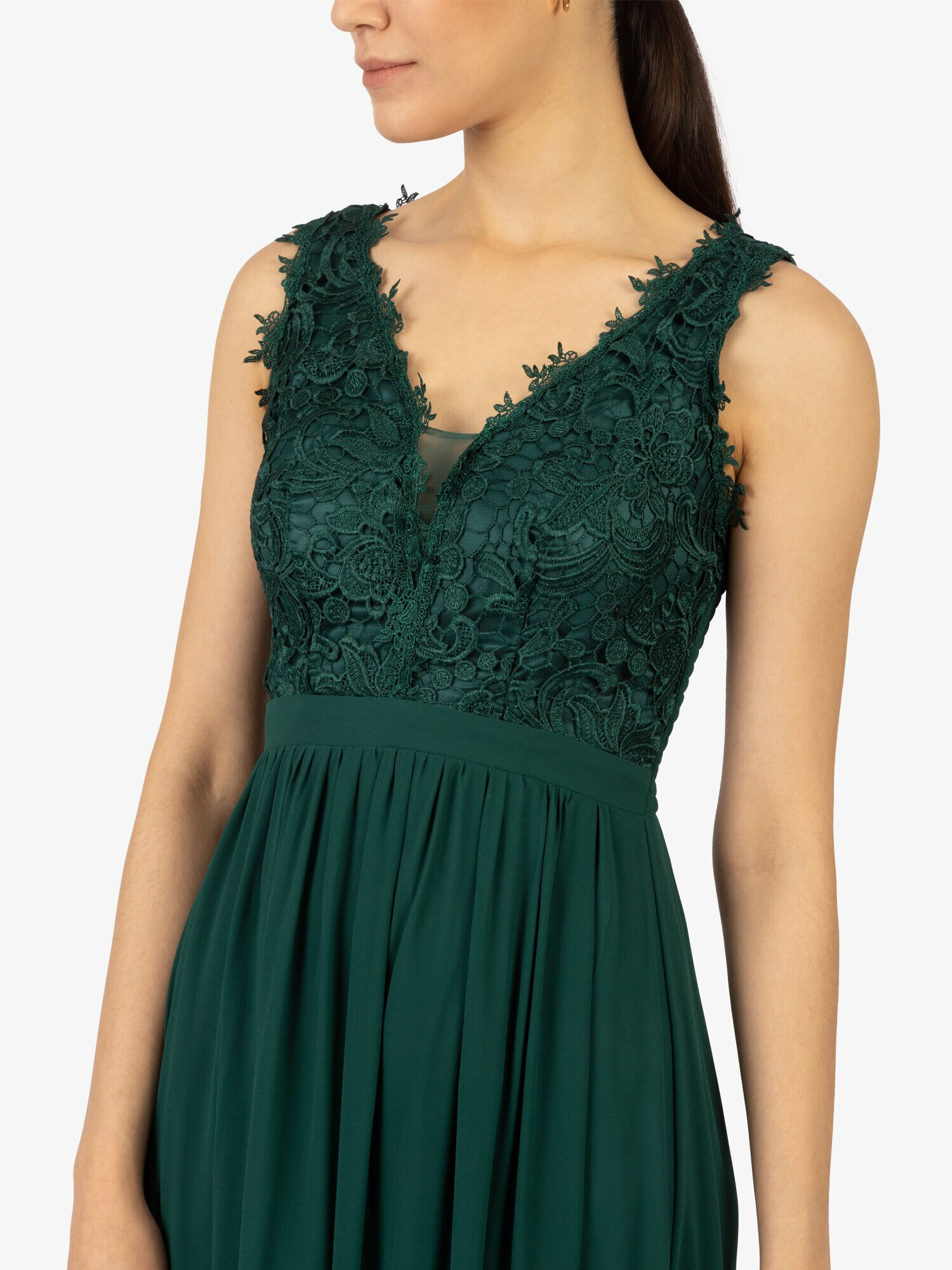 APART Rochie de seară verde smarald - Pled.ro