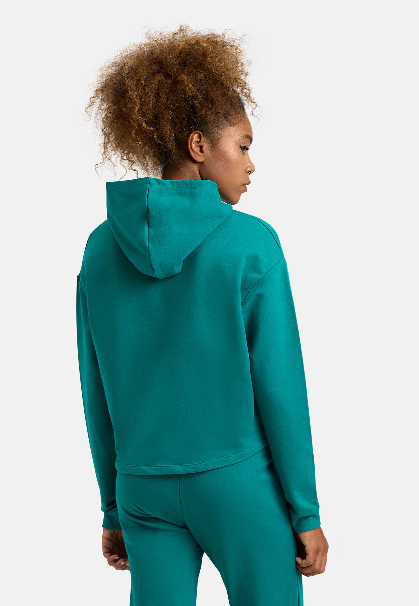 ARENA Hanorac sport 'HOODED SWEAT FLEECE' verde jad - Pled.ro