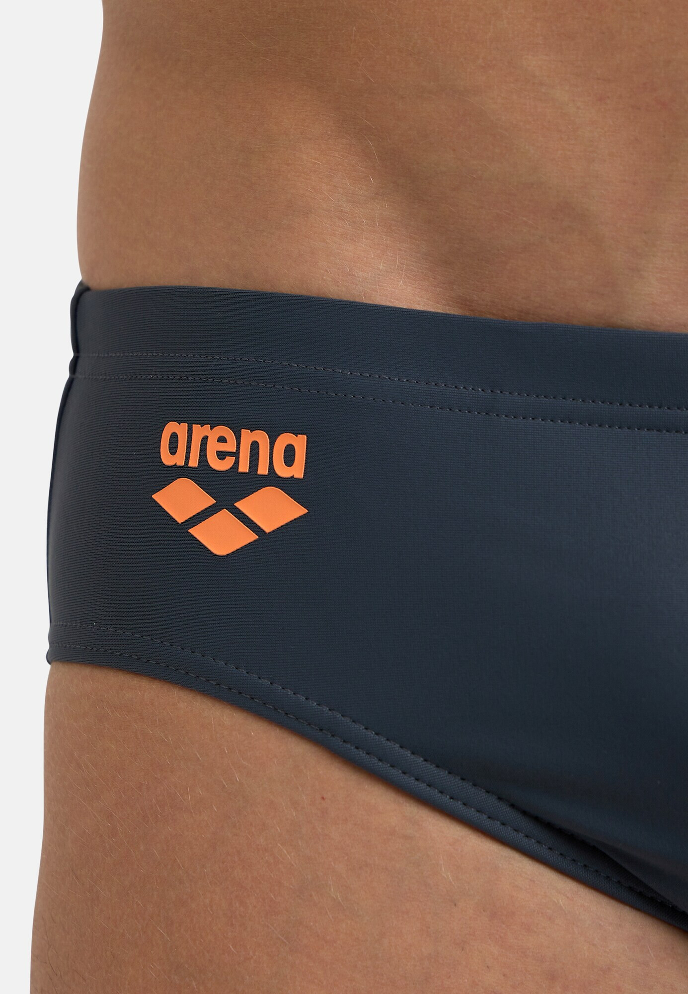 ARENA Pantaloni de baie 'BRANCH SWIM BRIEFS' gri închis / portocaliu deschis - Pled.ro