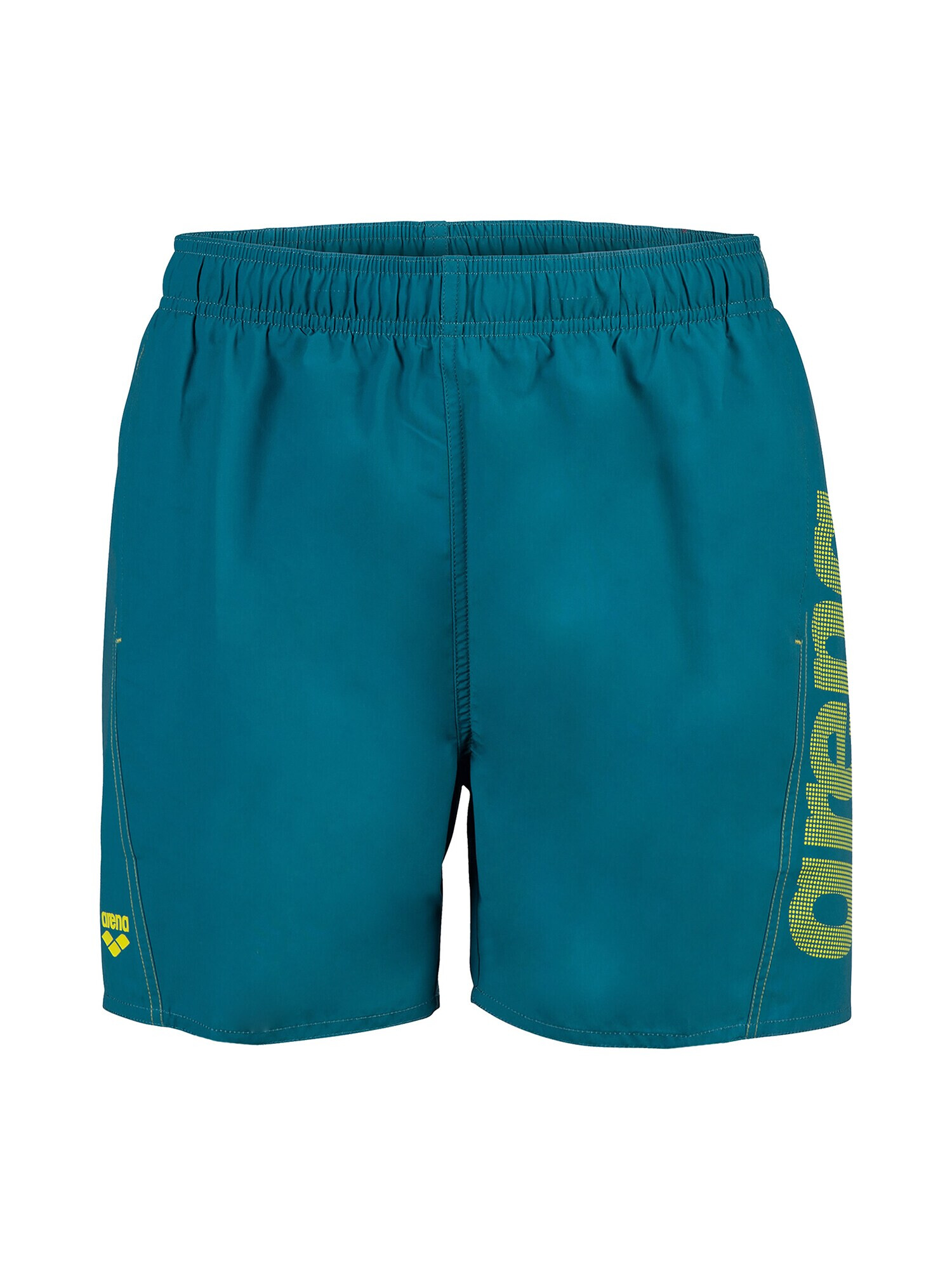 ARENA Pantaloni scurți apă 'LOGO BOXER' galben citron / verde jad - Pled.ro