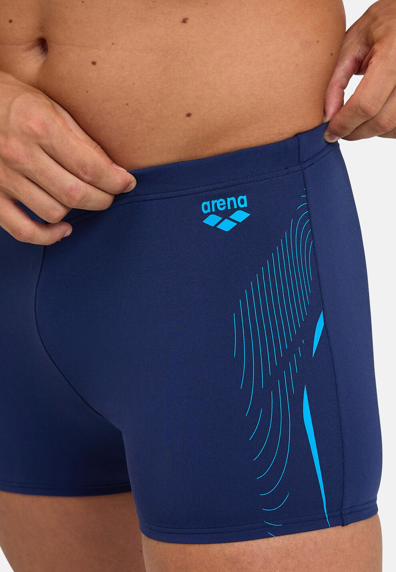 ARENA Pantaloni de baie 'Graphic' bleumarin / albastru aqua - Pled.ro