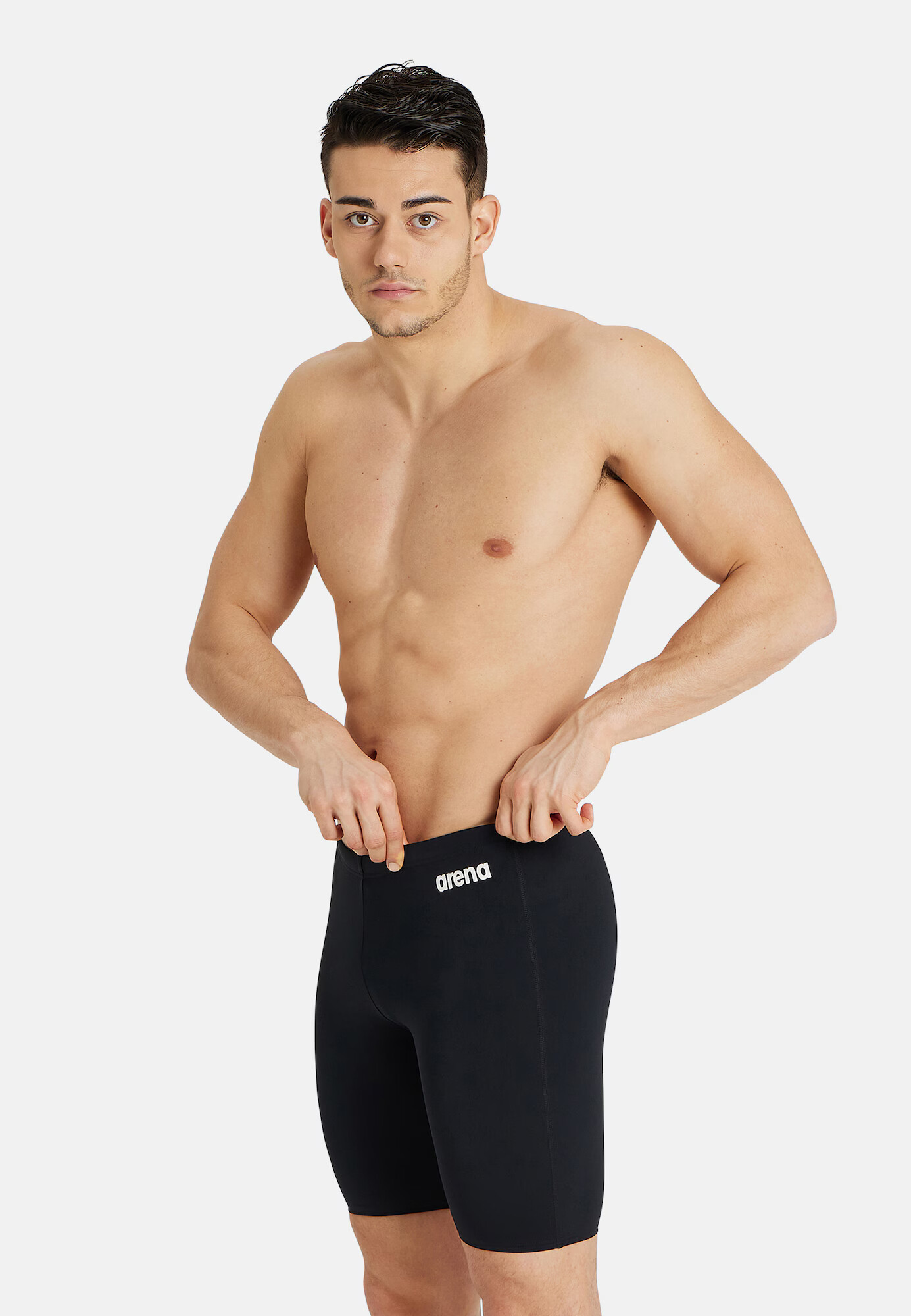 ARENA Pantaloni de baie 'Team Jammer' negru / alb - Pled.ro