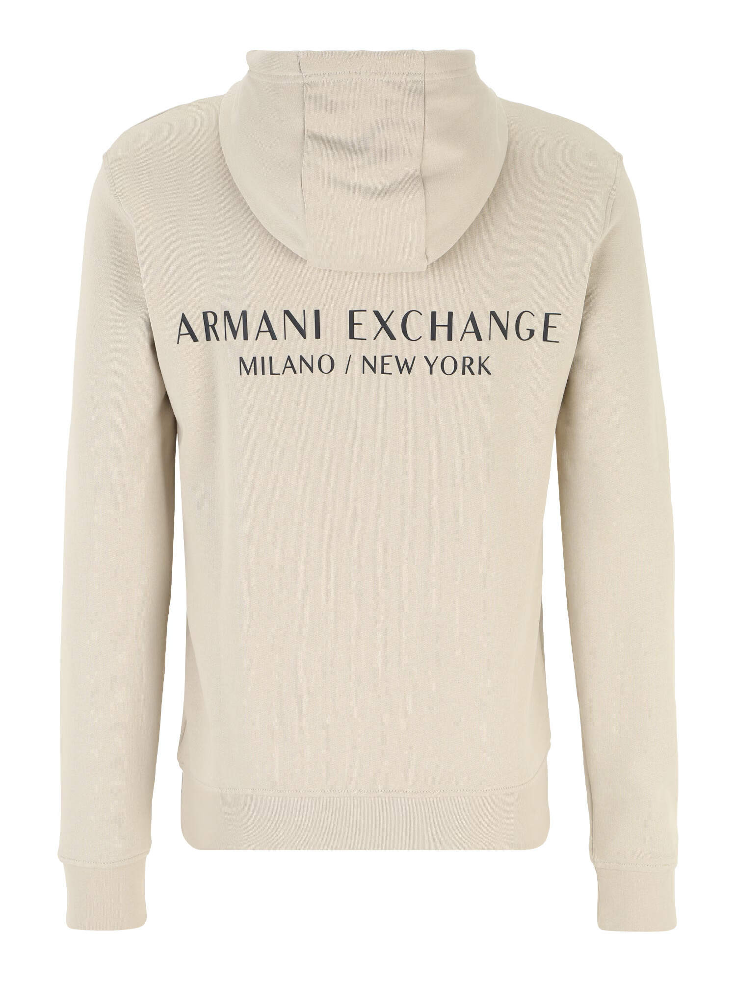 ARMANI EXCHANGE Bluză de molton bej / negru - Pled.ro