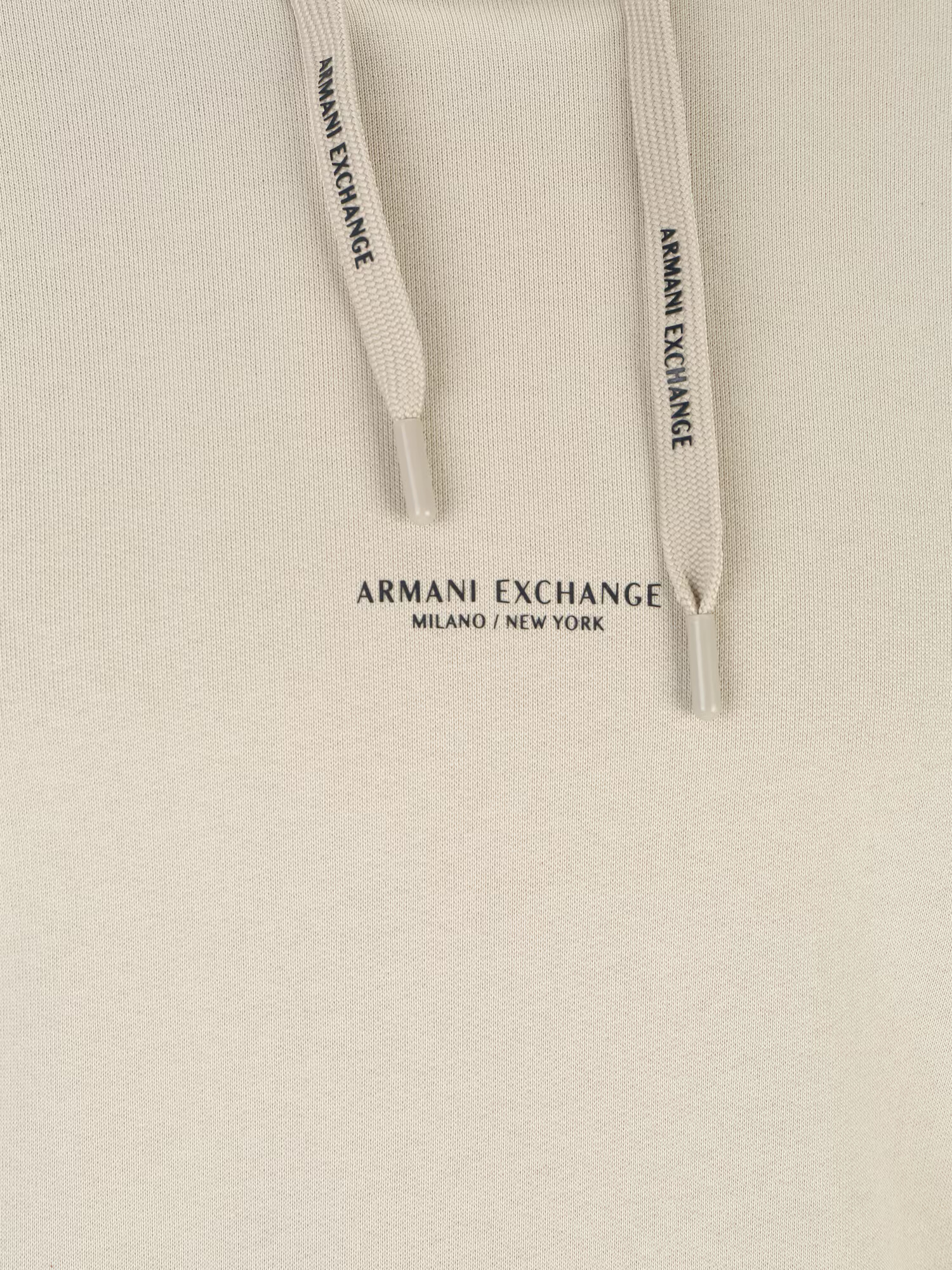 ARMANI EXCHANGE Bluză de molton bej / negru - Pled.ro