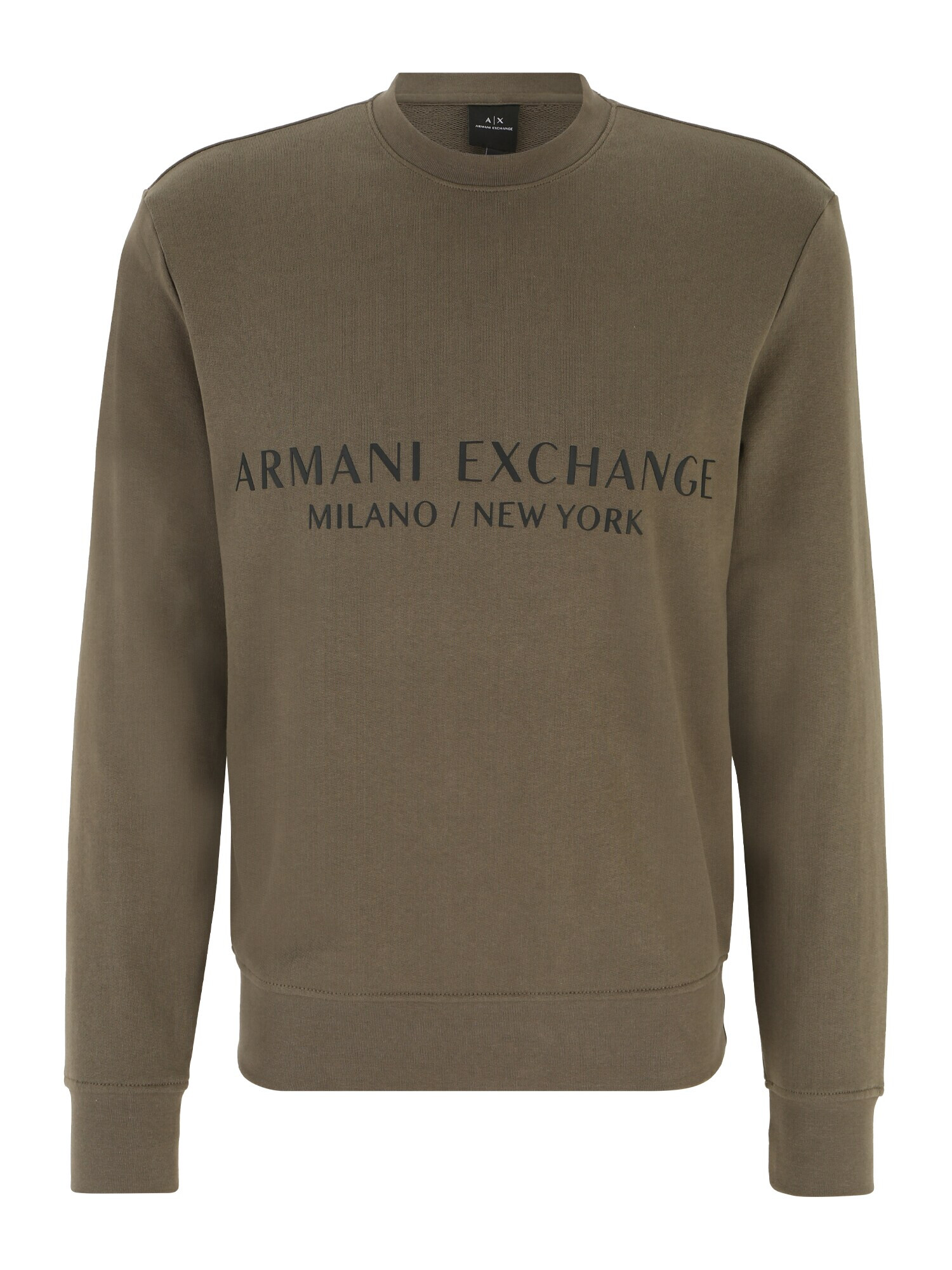 ARMANI EXCHANGE Bluză de molton kaki / negru - Pled.ro