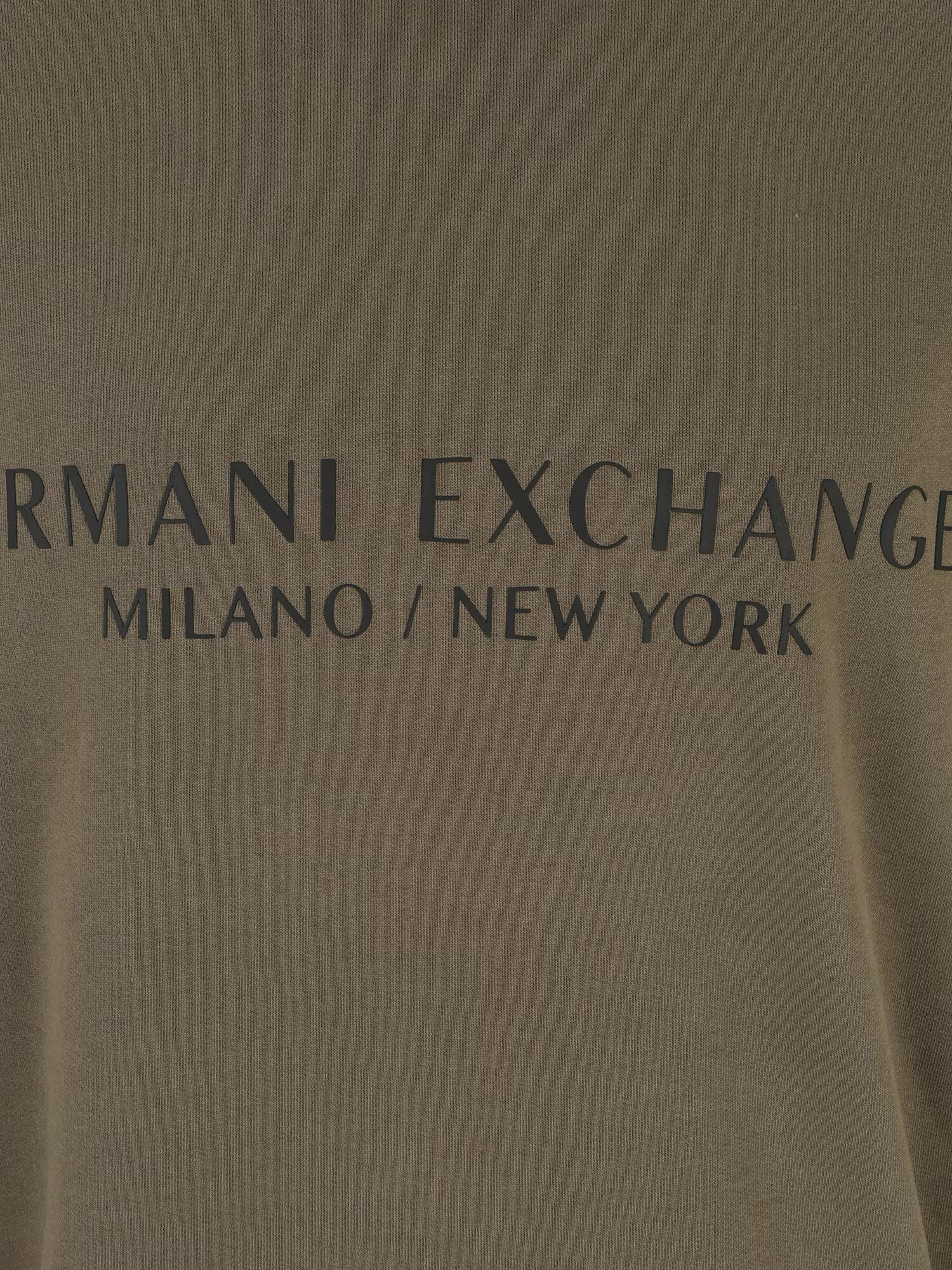 ARMANI EXCHANGE Bluză de molton kaki / negru - Pled.ro