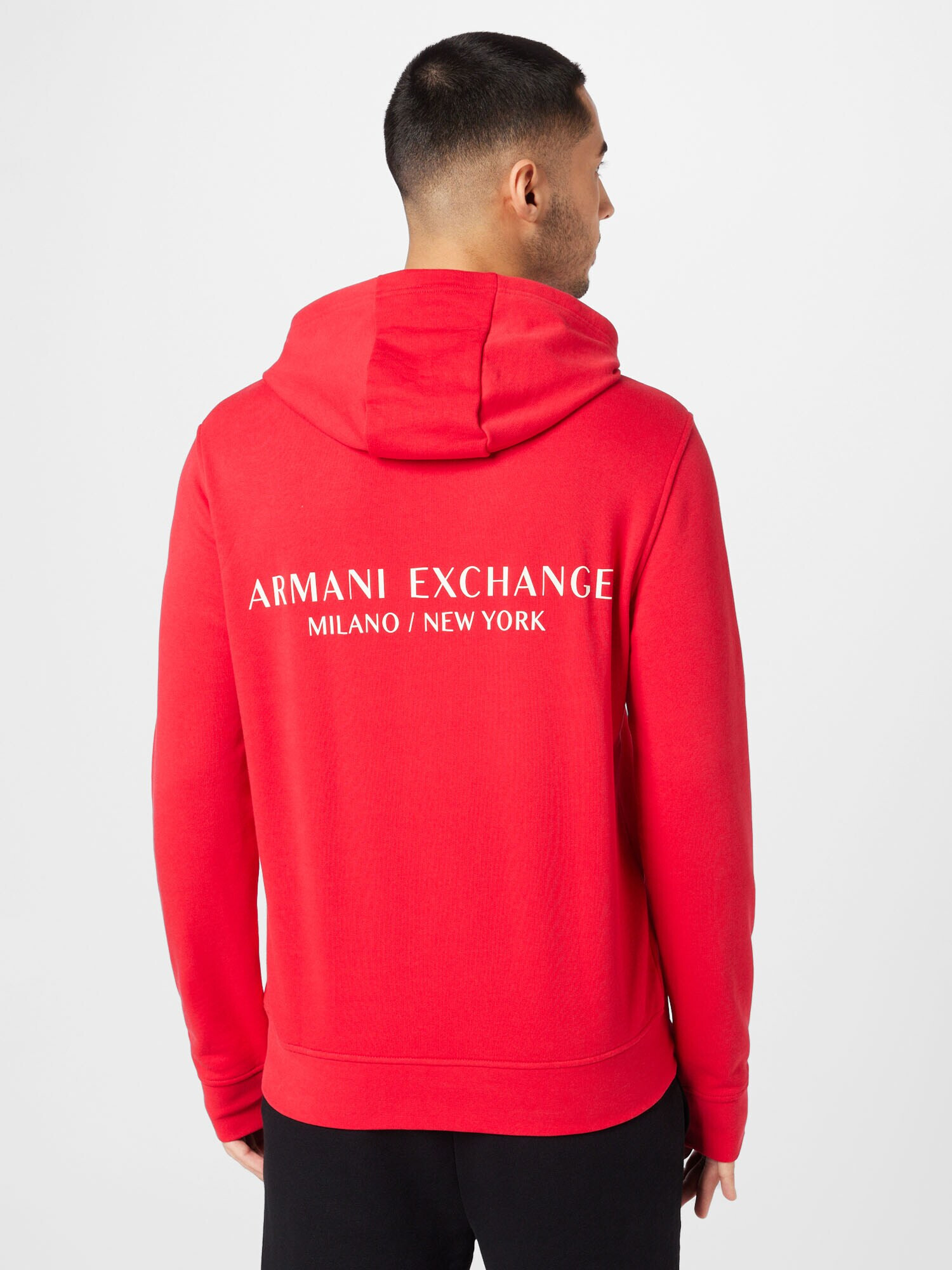 ARMANI EXCHANGE Bluză de molton roșu - Pled.ro