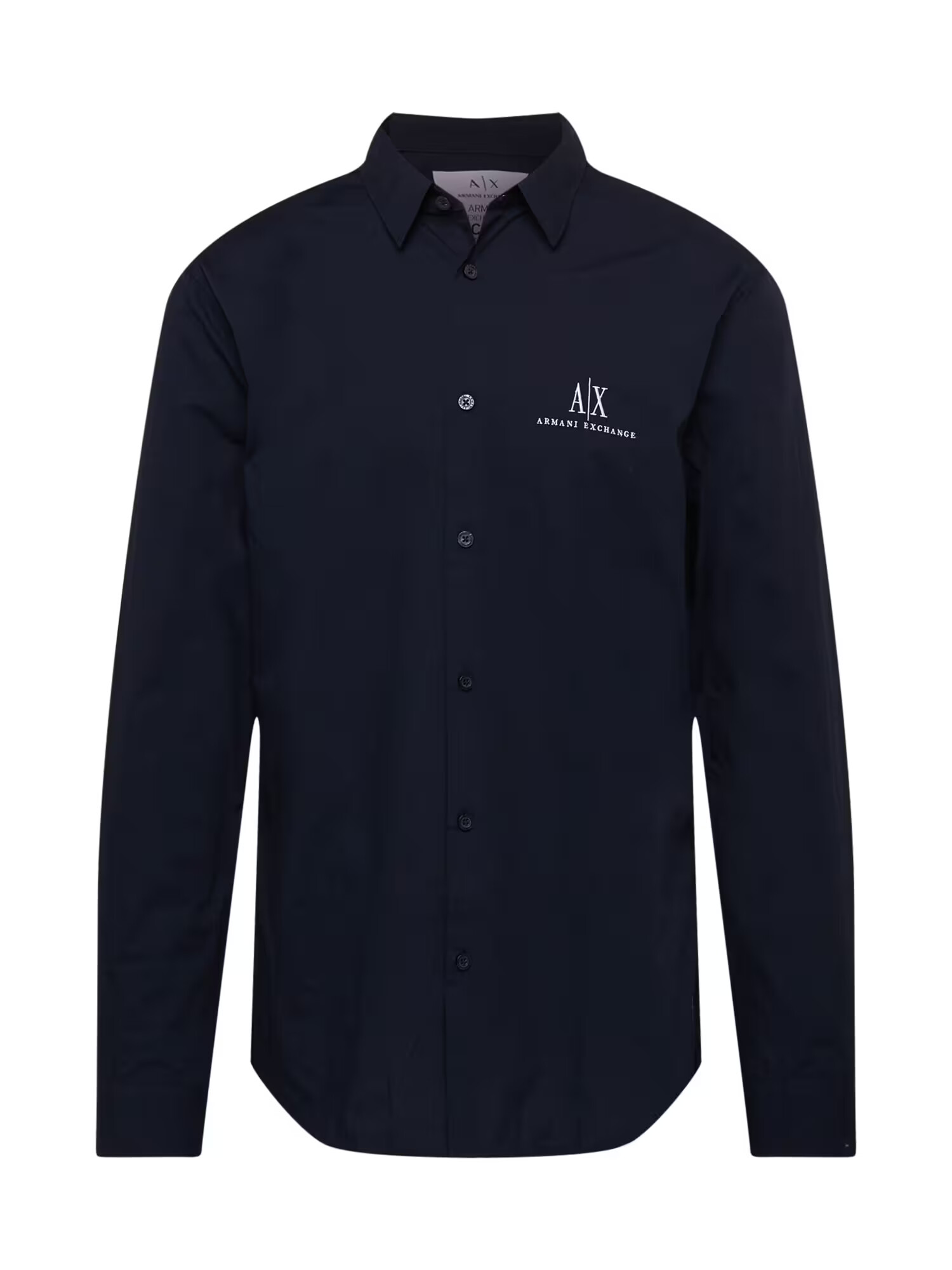 ARMANI EXCHANGE Cămașă bleumarin / alb - Pled.ro