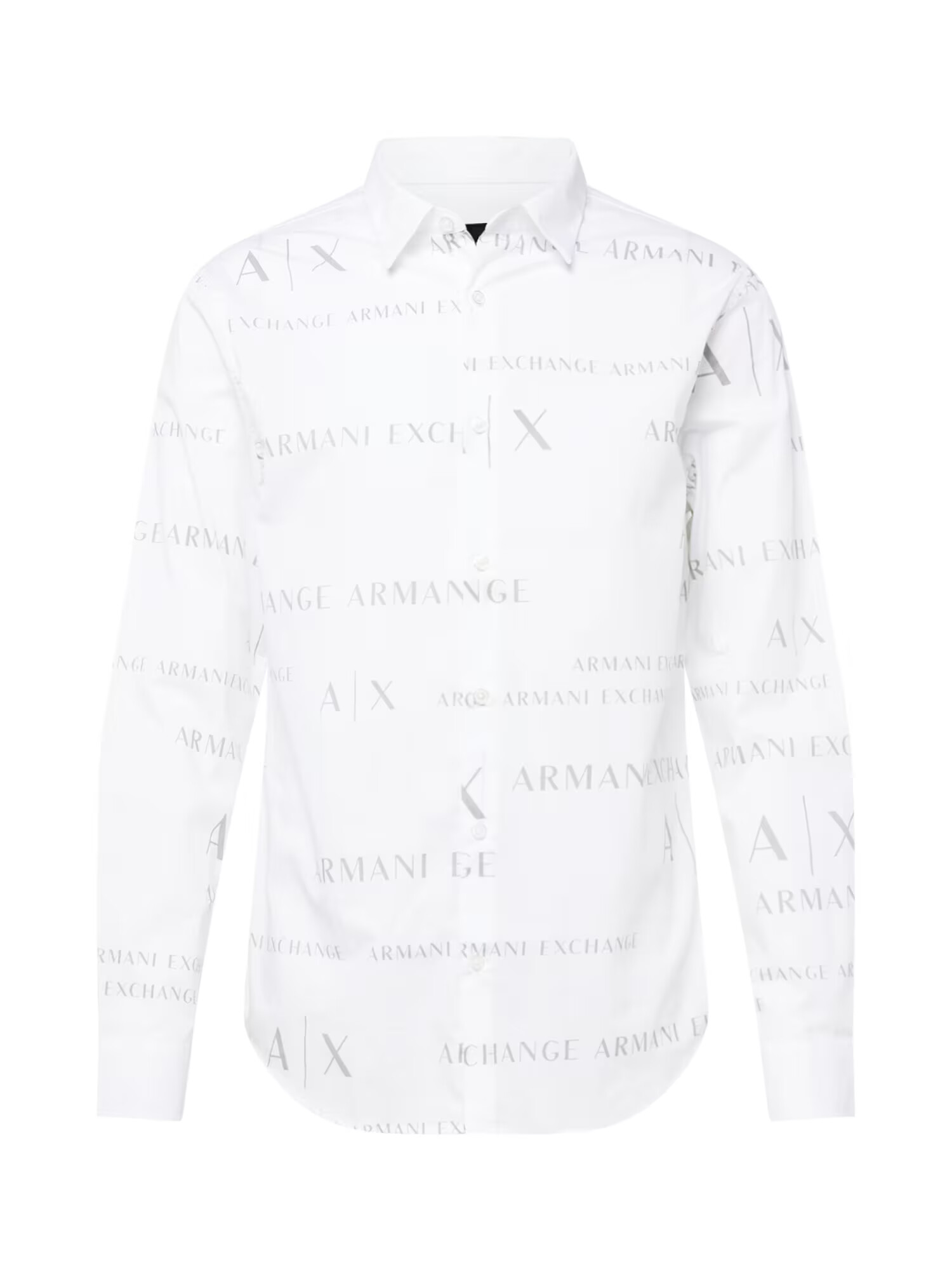 ARMANI EXCHANGE Cămașă gri / alb - Pled.ro