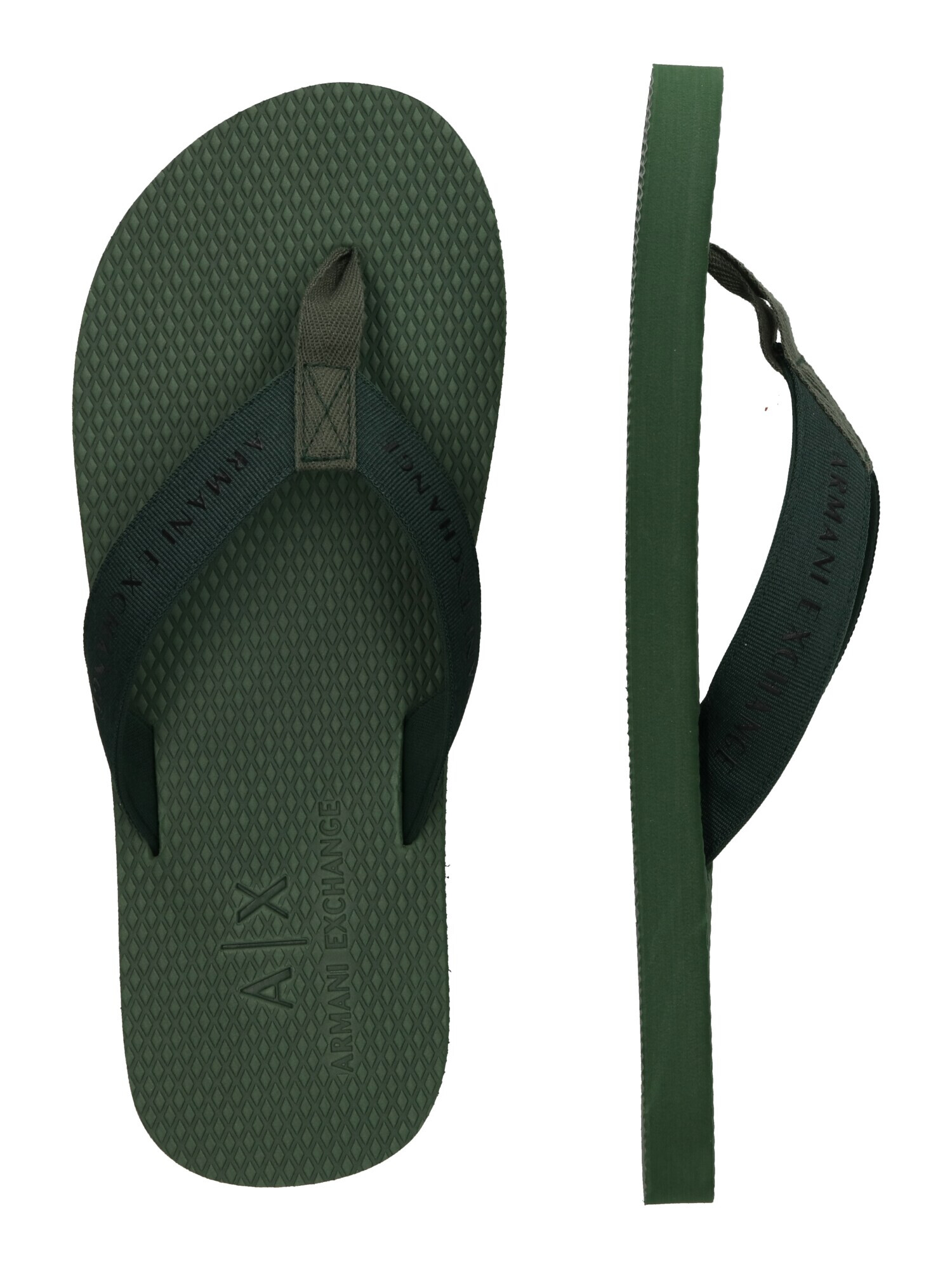 ARMANI EXCHANGE Flip-flops verde închis - Pled.ro