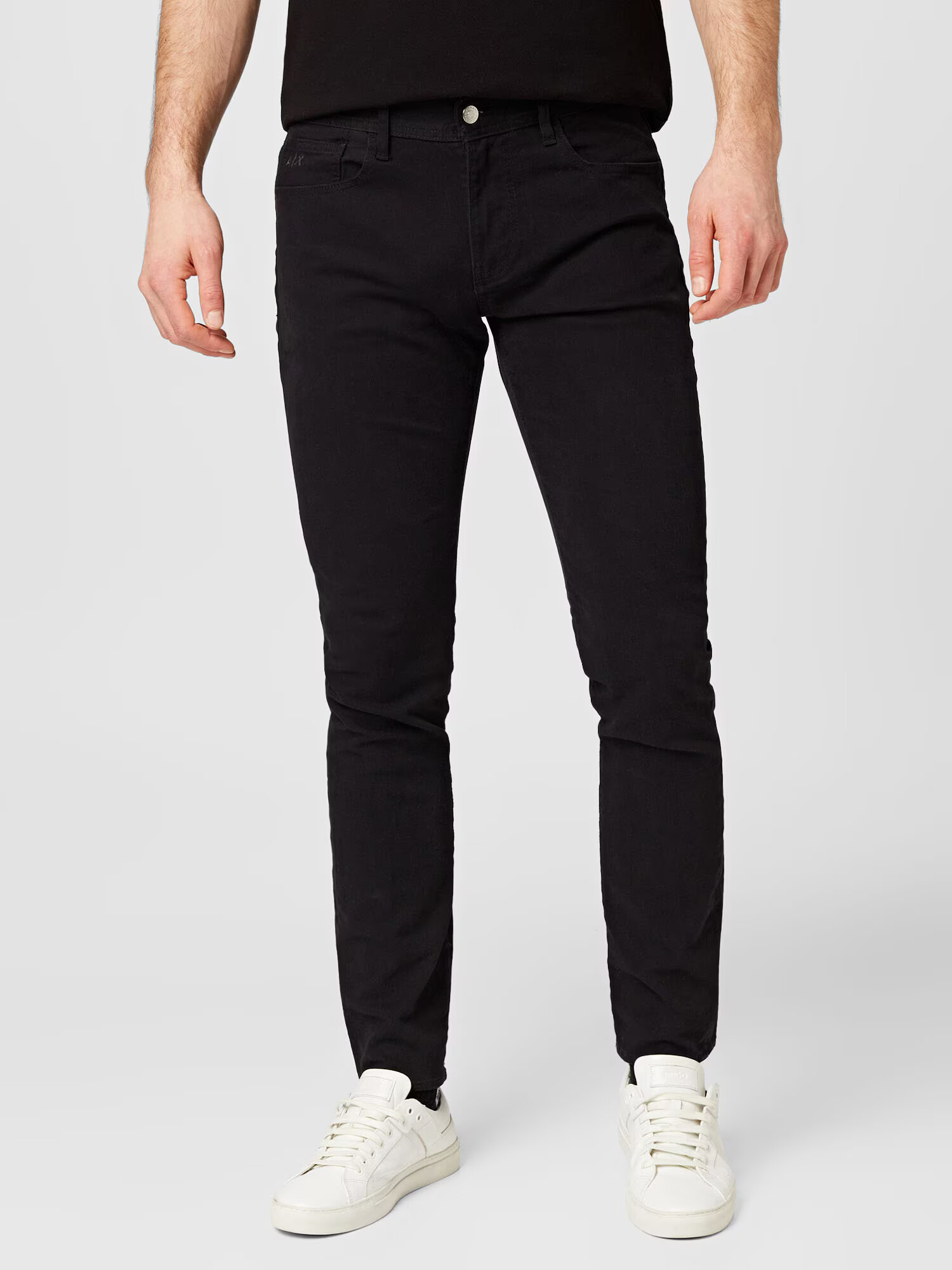 ARMANI EXCHANGE Jeans negru denim - Pled.ro