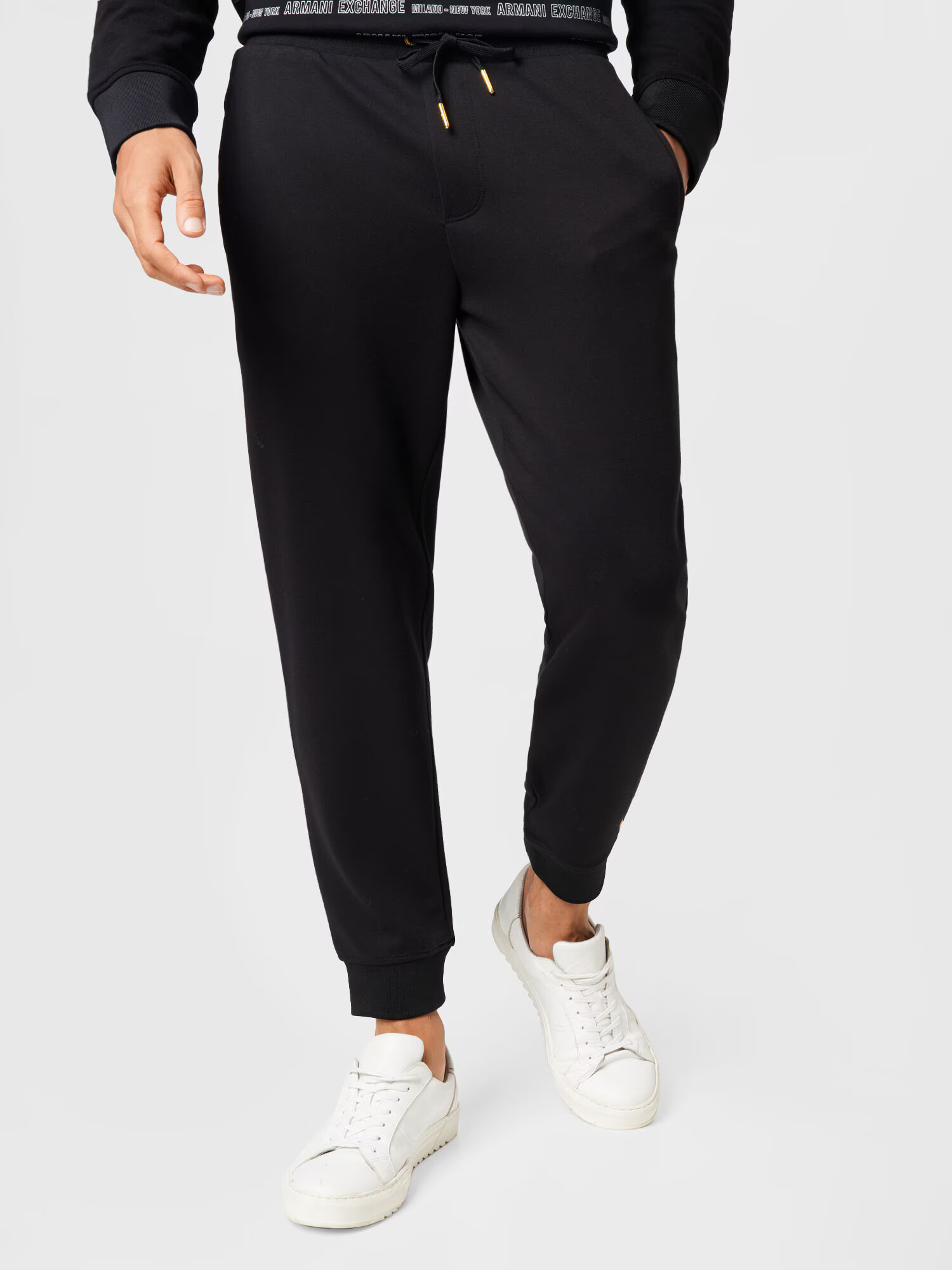 ARMANI EXCHANGE Pantaloni auriu / negru - Pled.ro