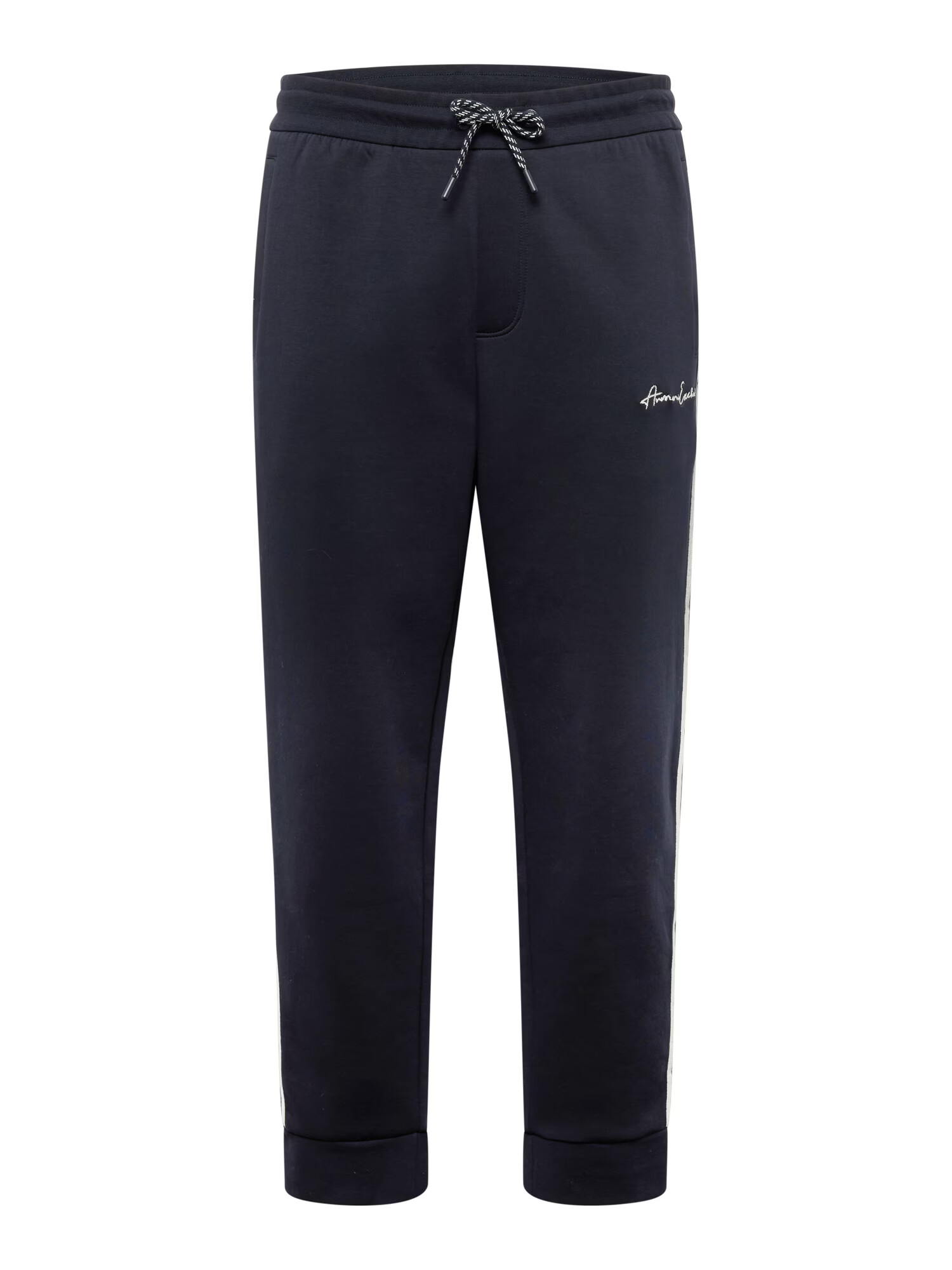 ARMANI EXCHANGE Pantaloni bleumarin / alb - Pled.ro