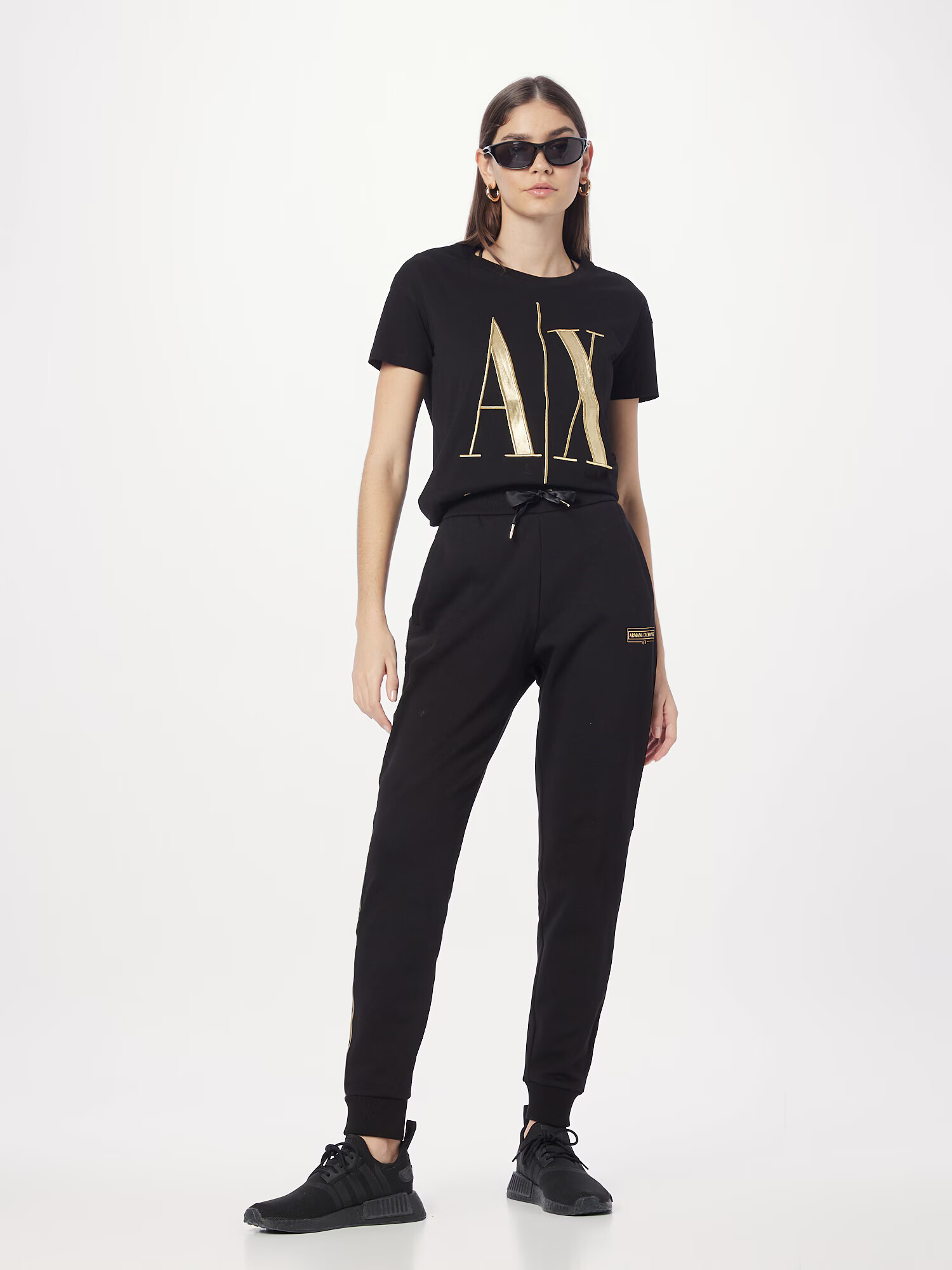 ARMANI EXCHANGE Pantaloni 'PANTALONI' galben auriu / negru - Pled.ro