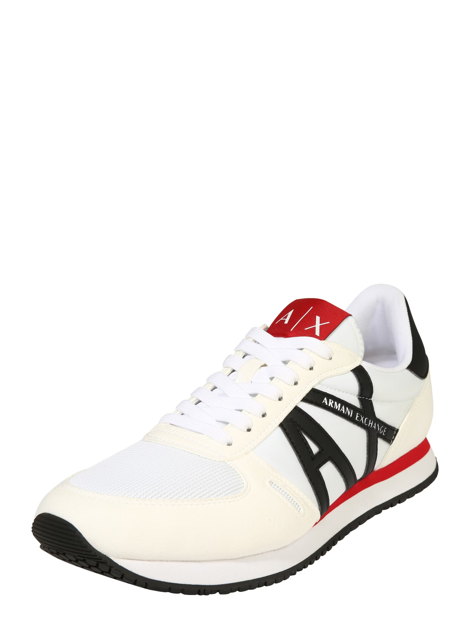 ARMANI EXCHANGE Sneaker low roșu / negru / alb / alb murdar - Pled.ro