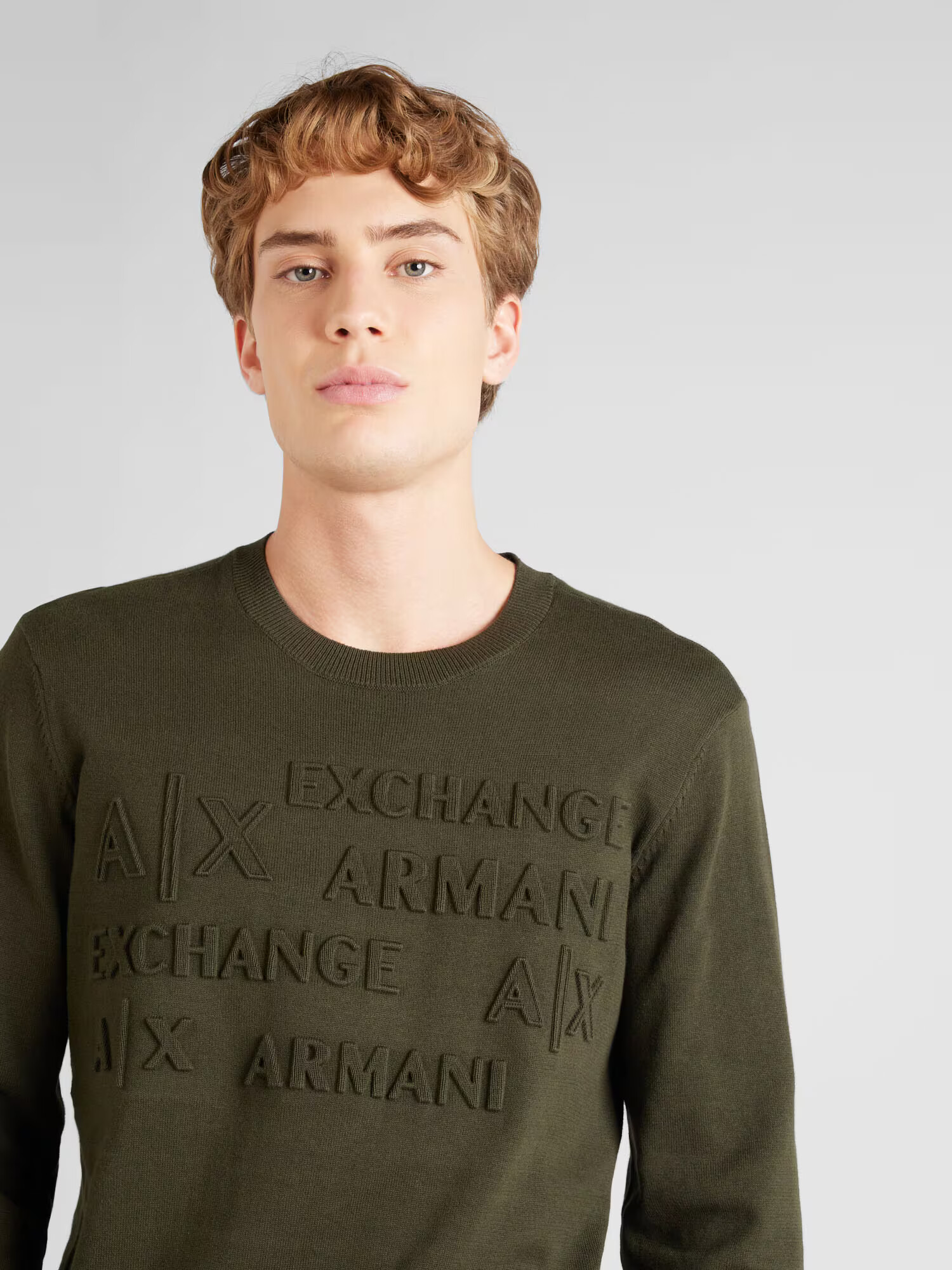 ARMANI EXCHANGE Pulover kaki - Pled.ro