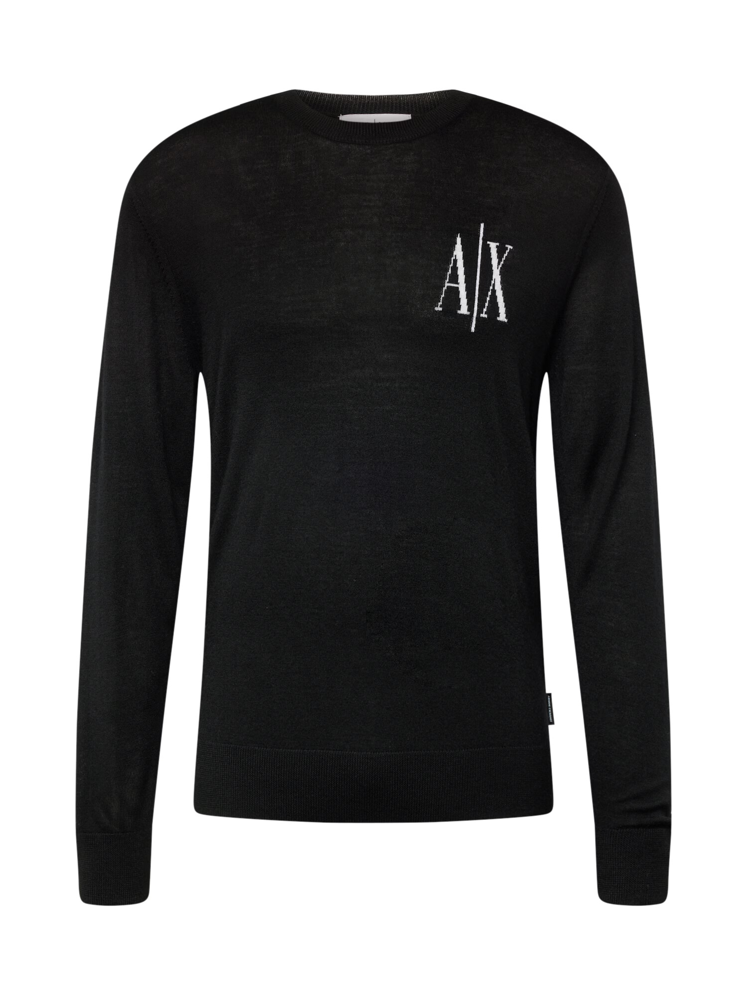 ARMANI EXCHANGE Pulover 'Maglieria' negru / alb - Pled.ro