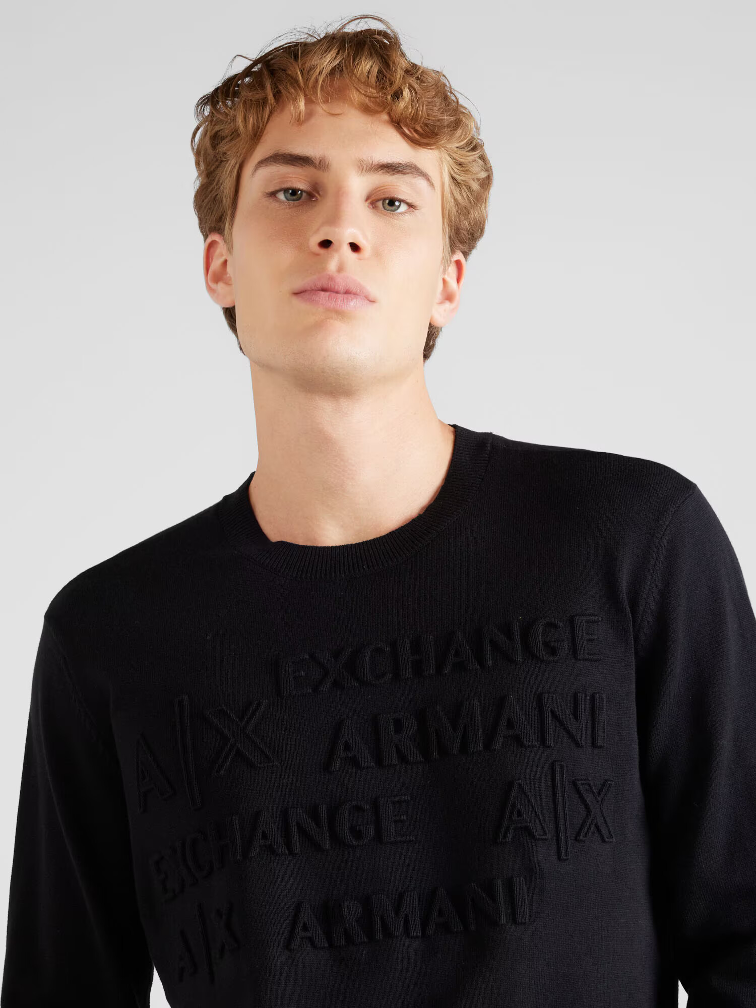 ARMANI EXCHANGE Pulover negru - Pled.ro