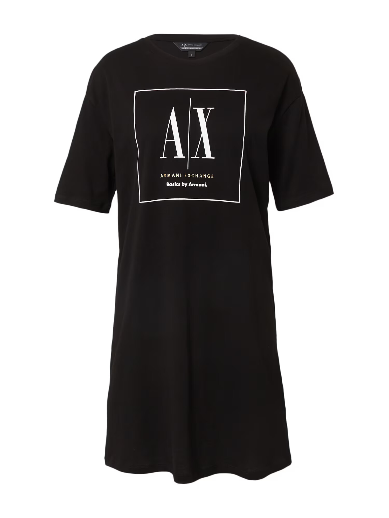 ARMANI EXCHANGE Rochie negru / alb - Pled.ro