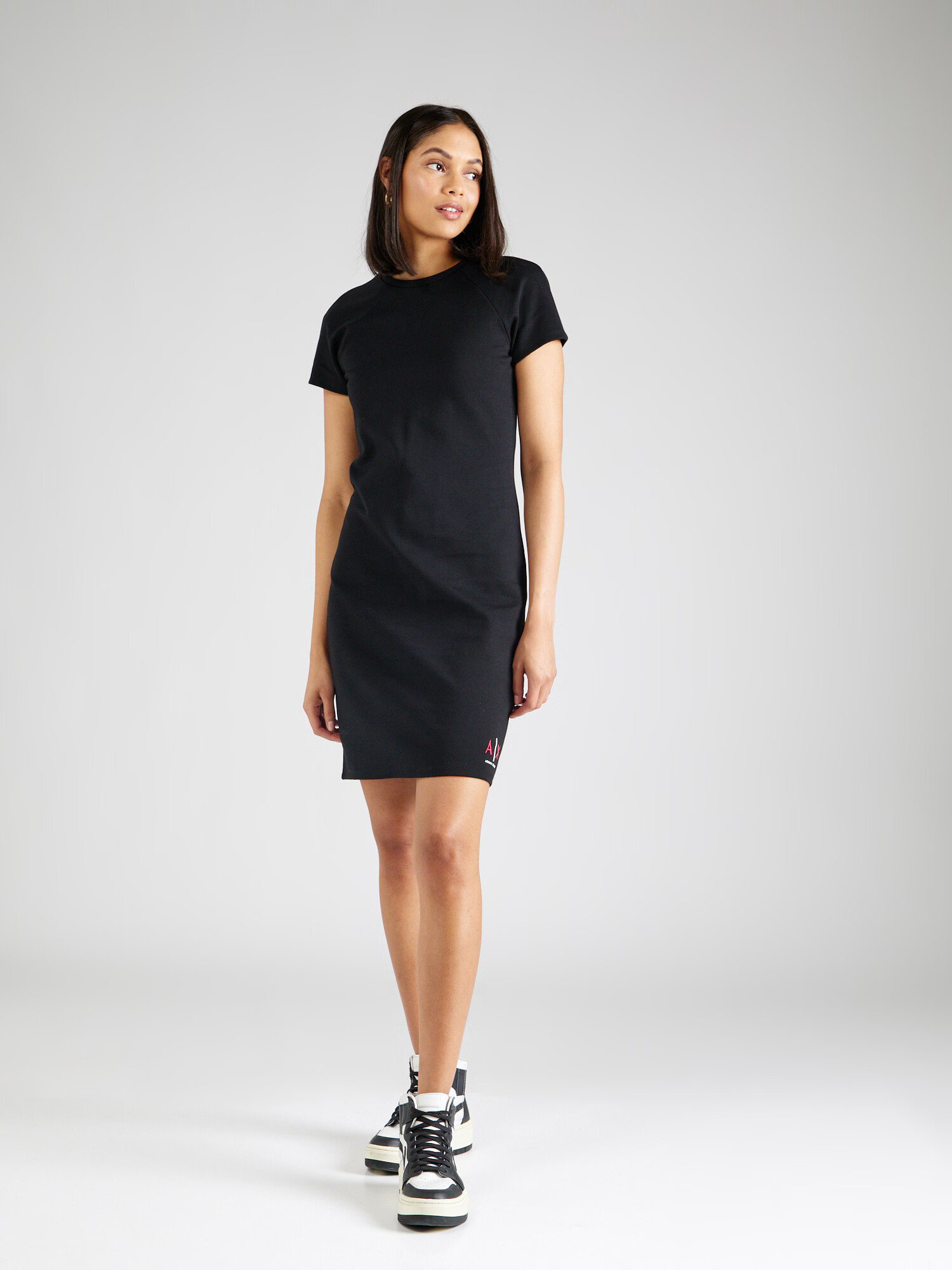 ARMANI EXCHANGE Rochie roz / negru / alb - Pled.ro