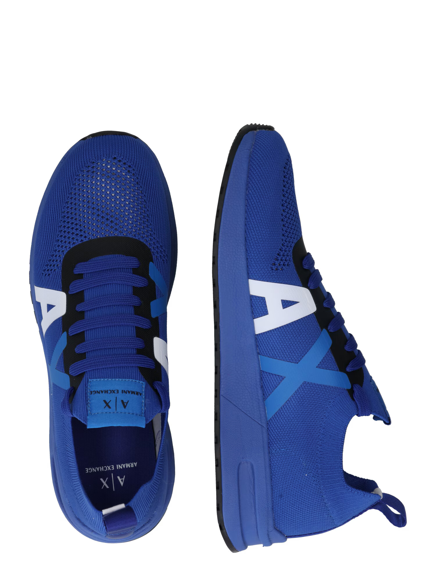 ARMANI EXCHANGE Sneaker low albastru regal / alb - Pled.ro