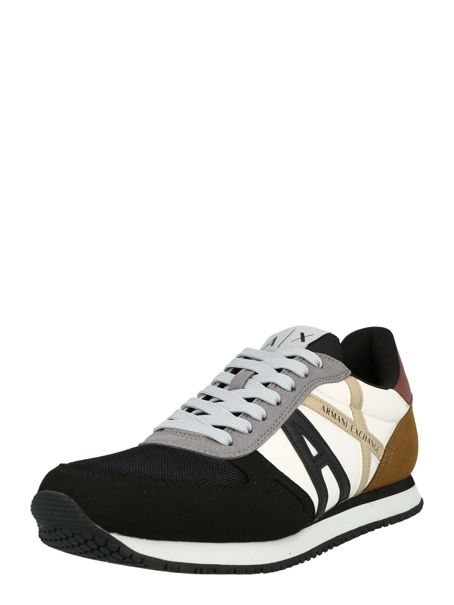 ARMANI EXCHANGE Sneaker low bej / maro / negru / alb murdar - Pled.ro