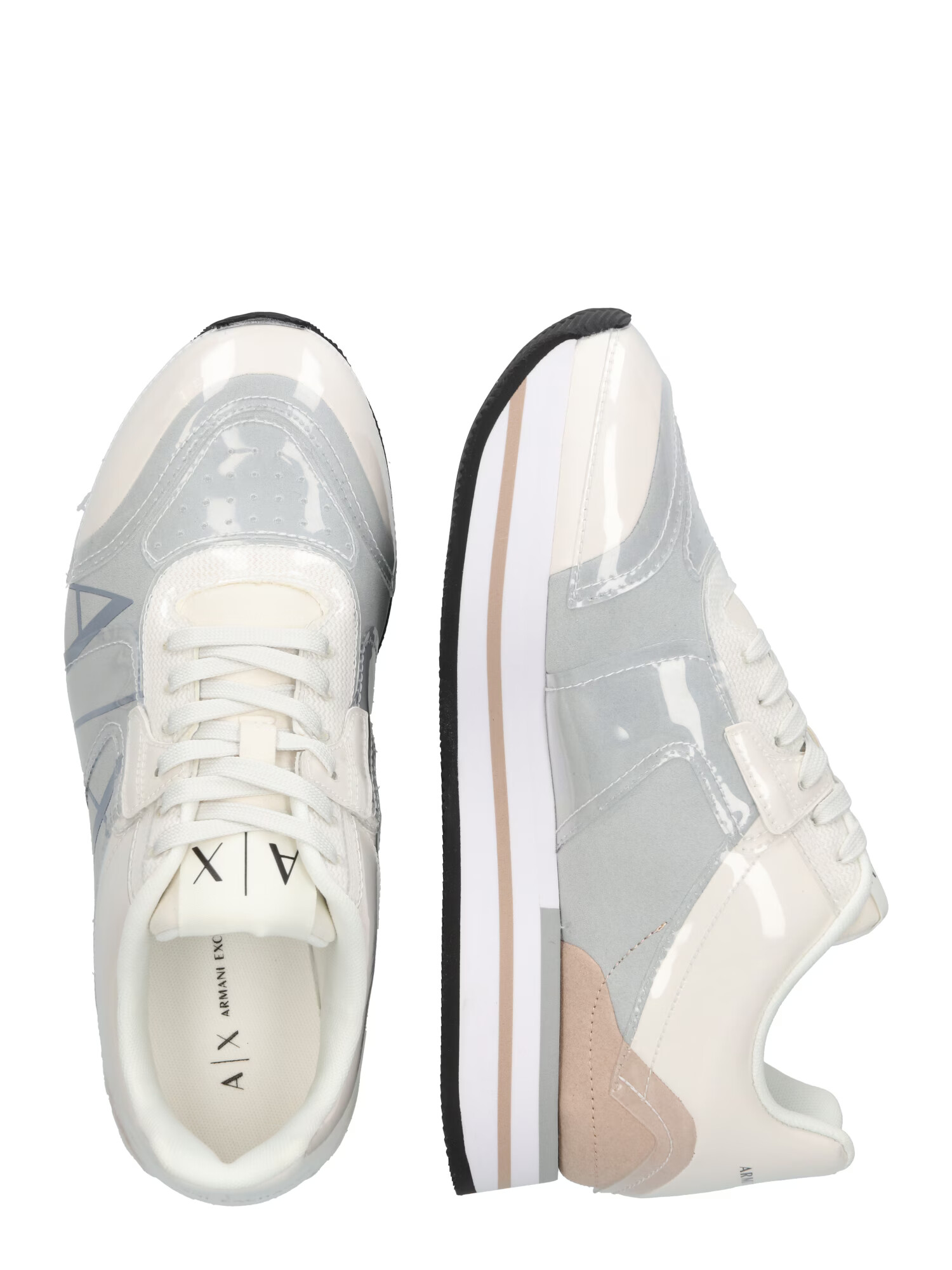 ARMANI EXCHANGE Sneaker low bej / opal / alb - Pled.ro