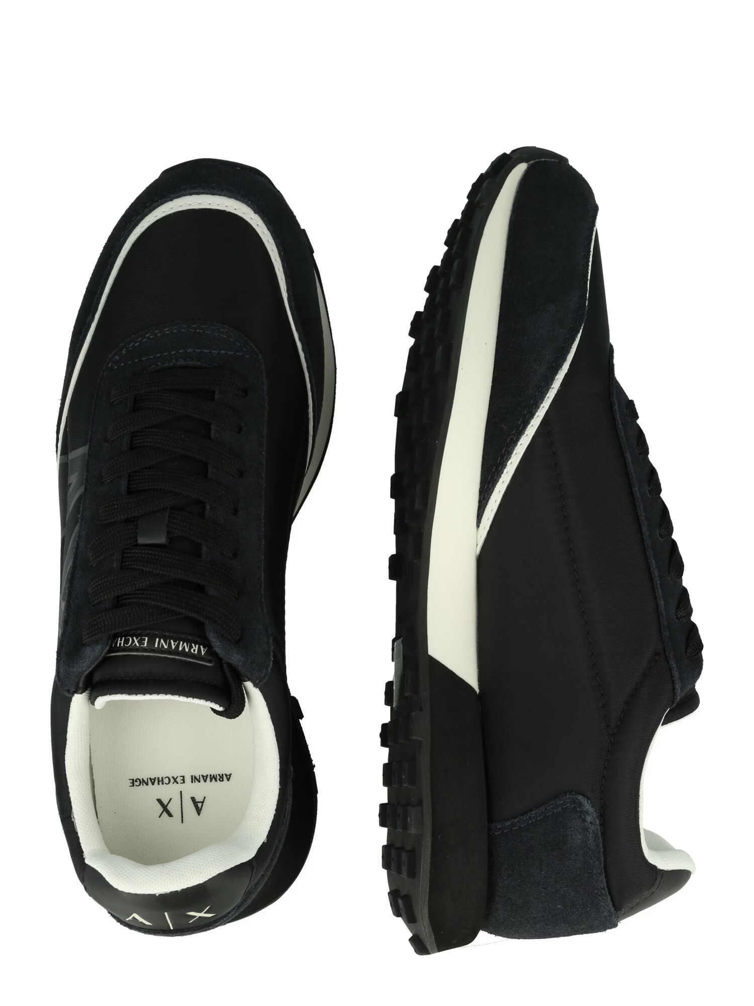 ARMANI EXCHANGE Sneaker low bleumarin / maro închis / gri - Pled.ro