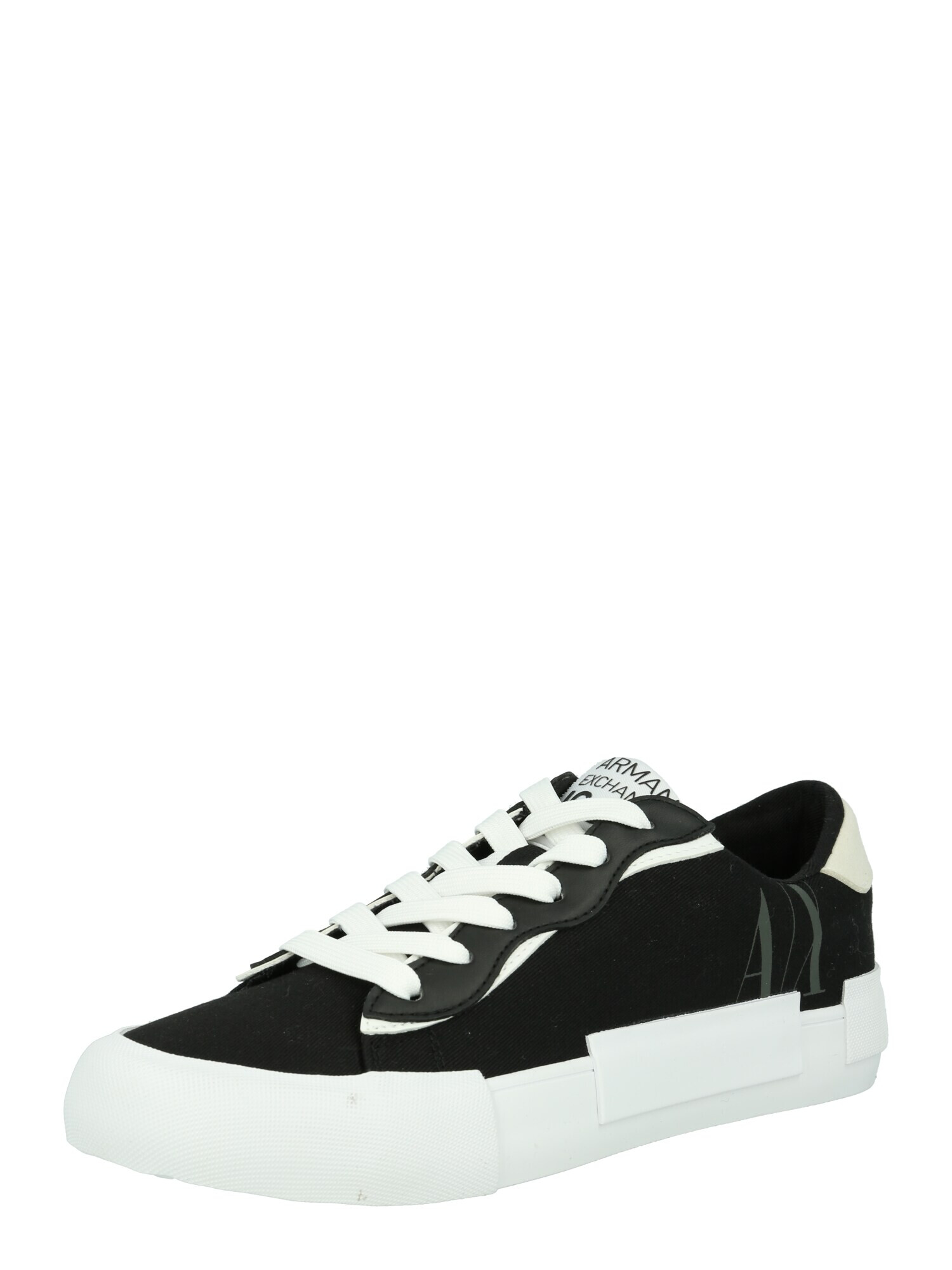 ARMANI EXCHANGE Sneaker low kaki / negru / alb - Pled.ro