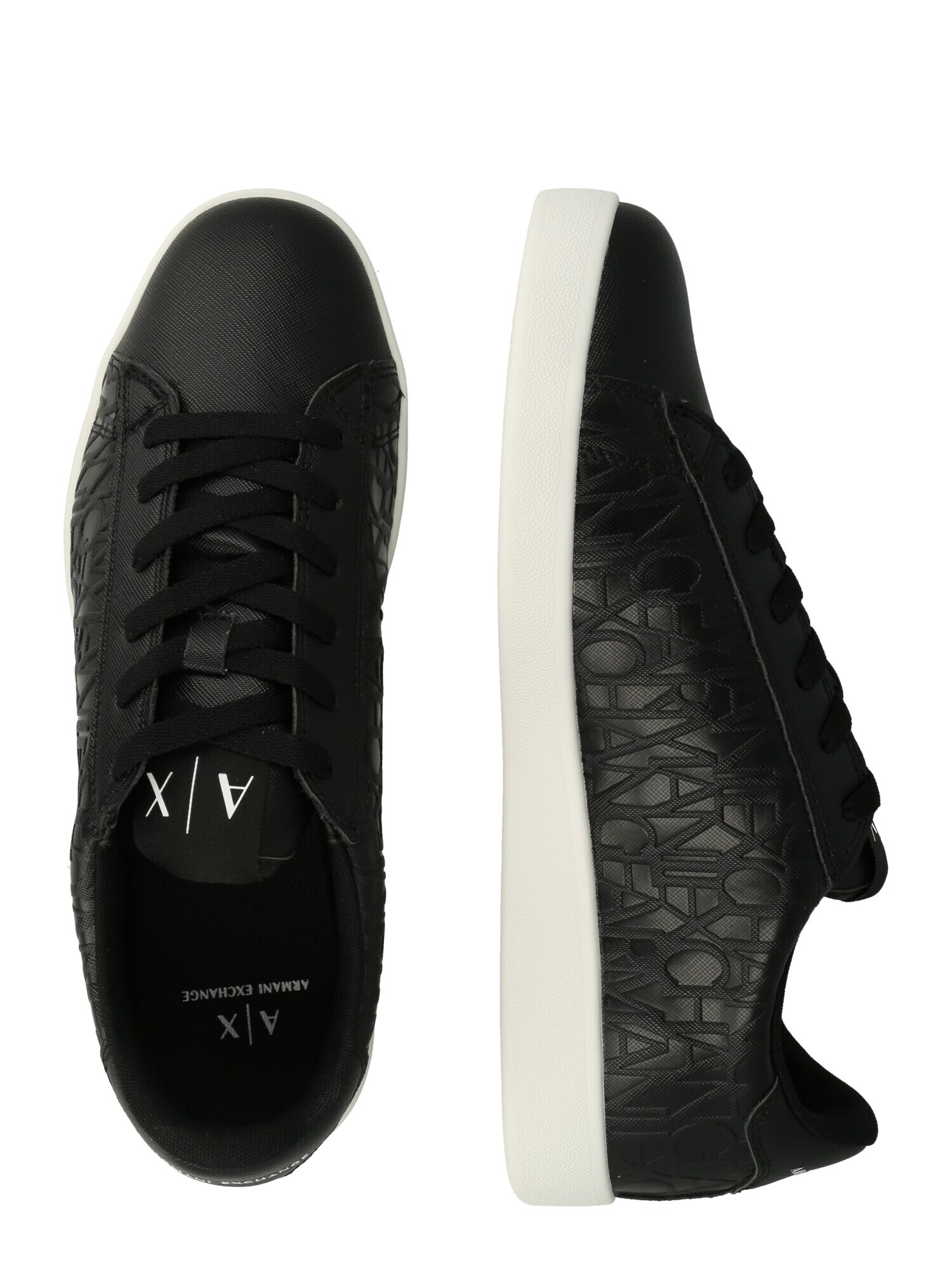 ARMANI EXCHANGE Sneaker low negru / alb - Pled.ro