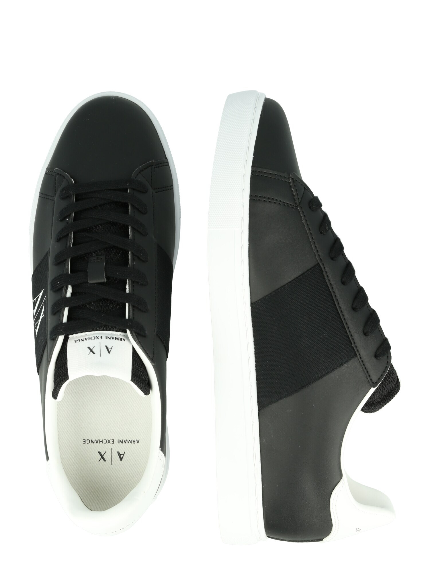 ARMANI EXCHANGE Sneaker low negru / alb - Pled.ro