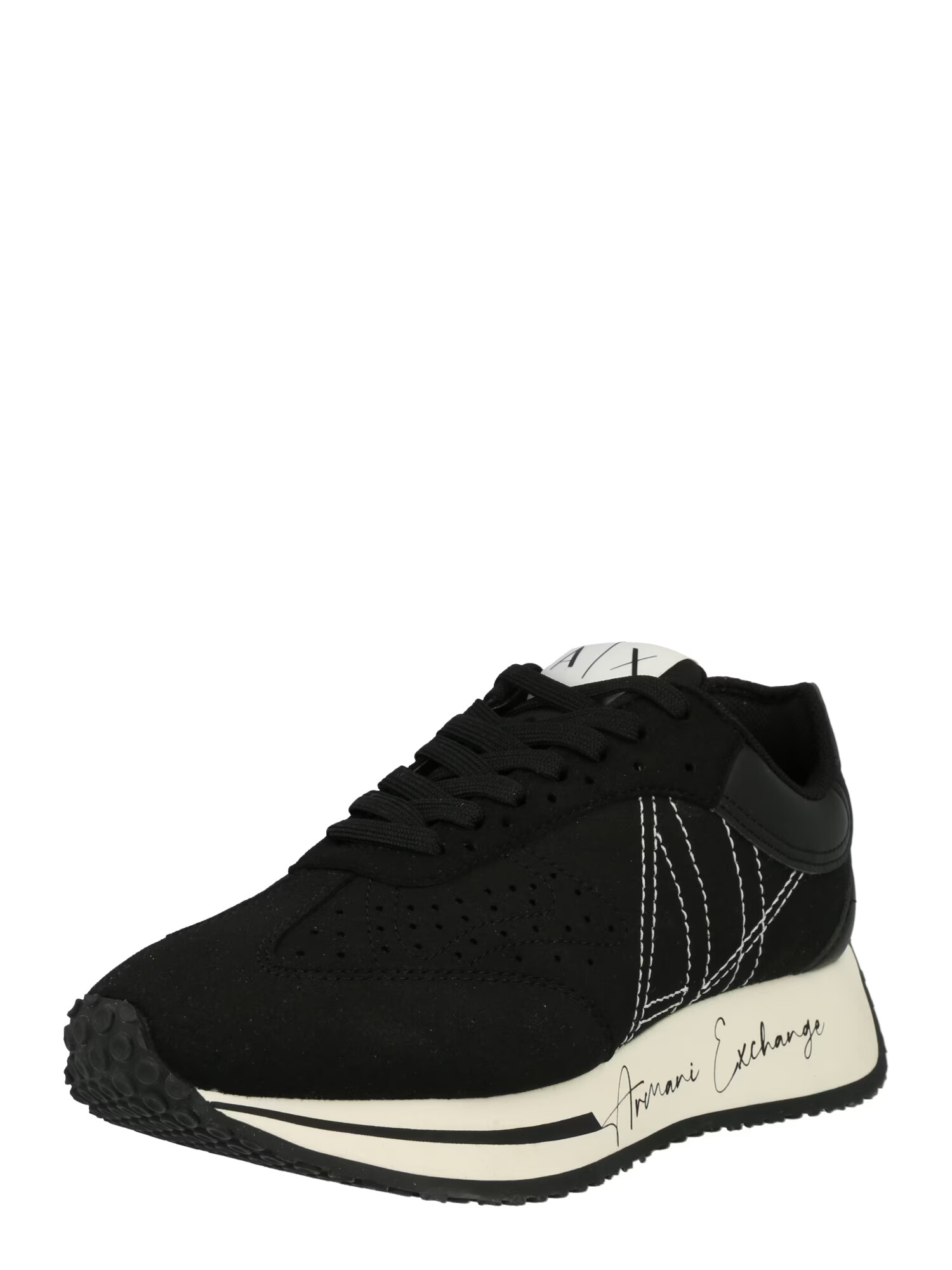 ARMANI EXCHANGE Sneaker low negru / alb - Pled.ro