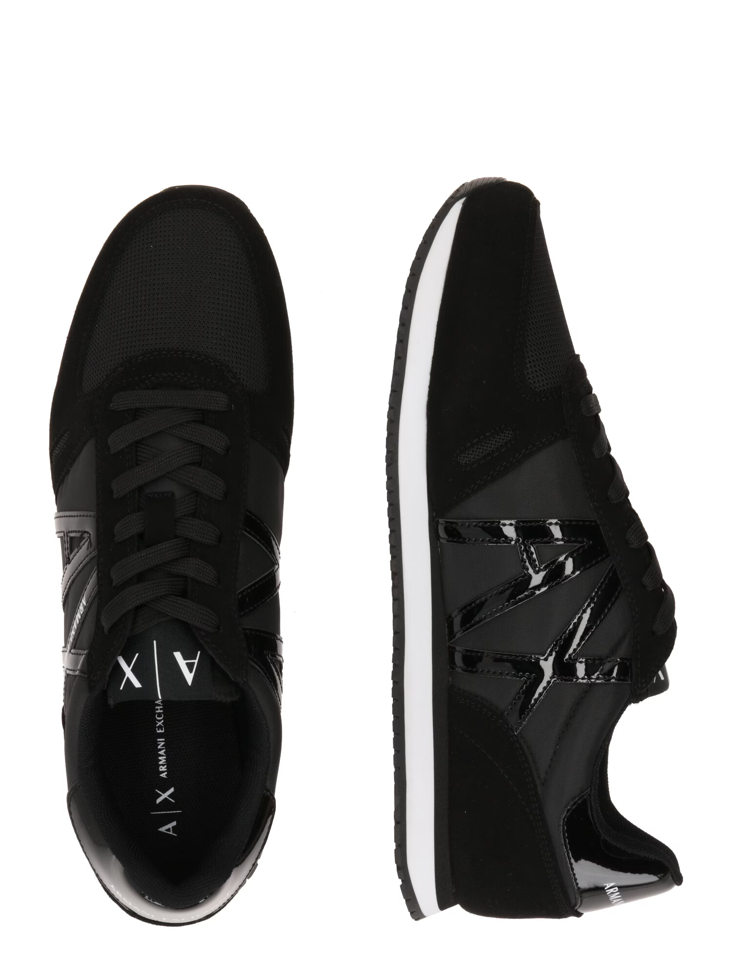 ARMANI EXCHANGE Sneaker low negru / alb murdar - Pled.ro