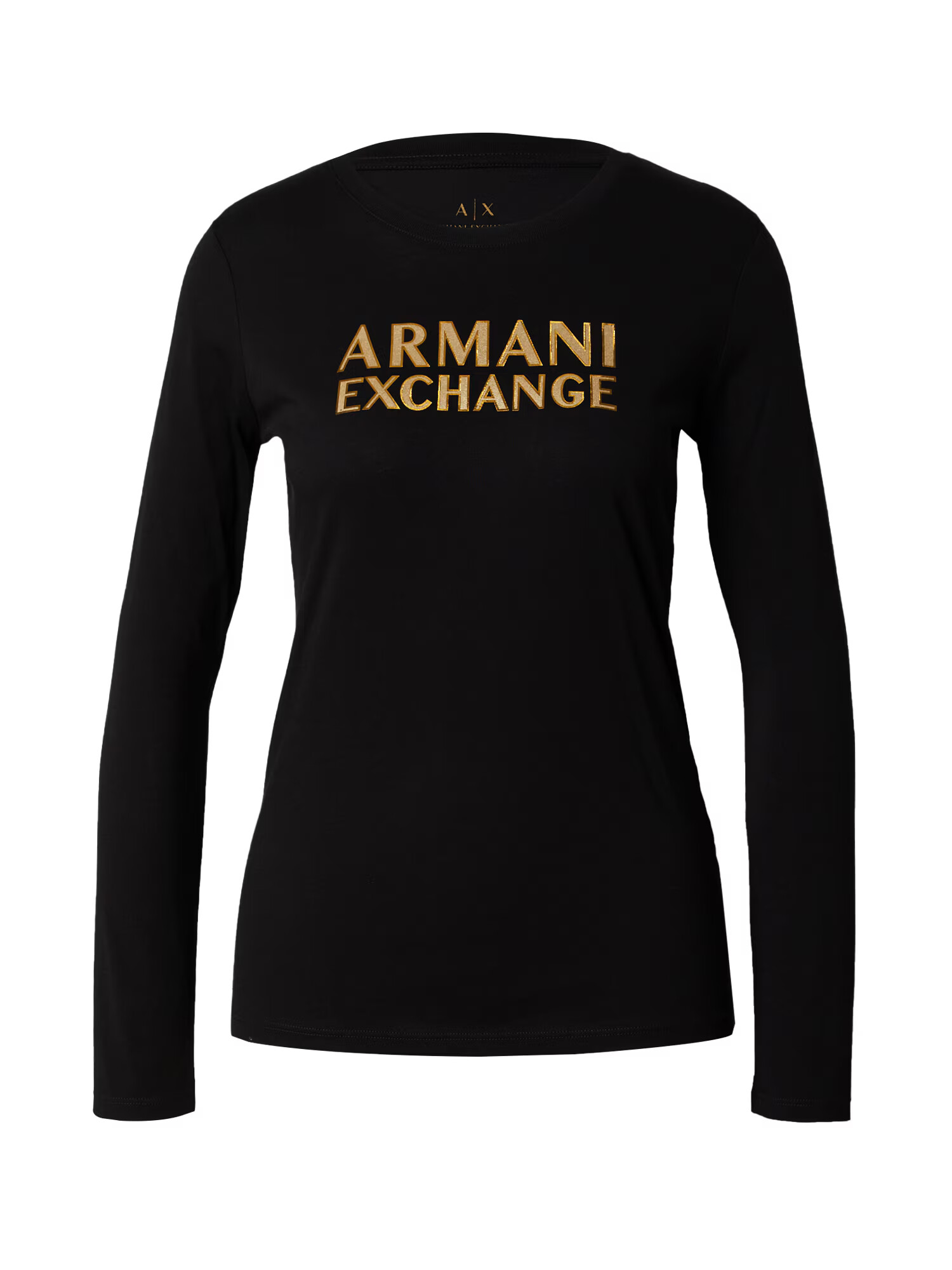 ARMANI EXCHANGE Tricou auriu / negru - Pled.ro