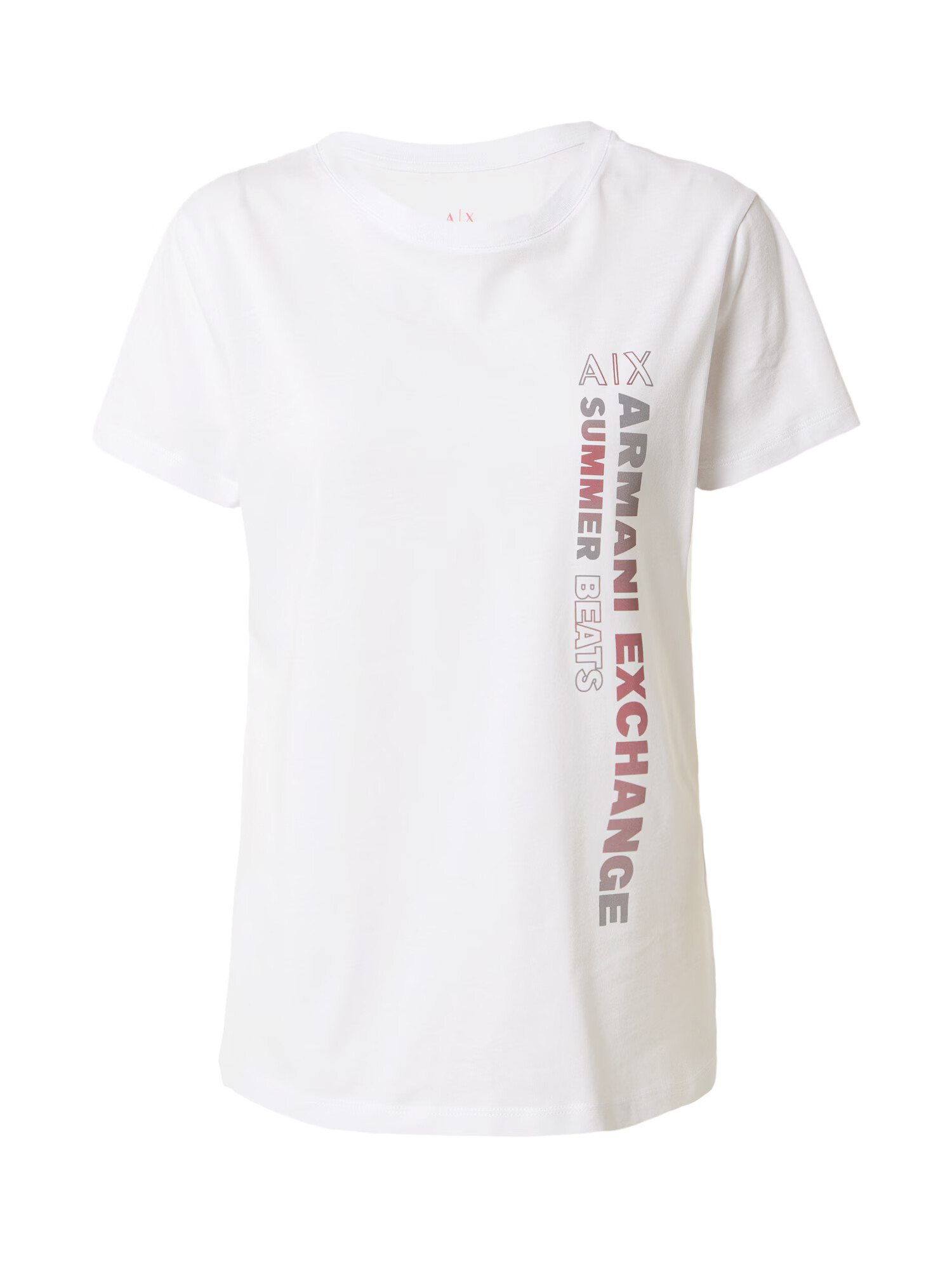 ARMANI EXCHANGE Tricou gri argintiu / roz / roșu / alb - Pled.ro