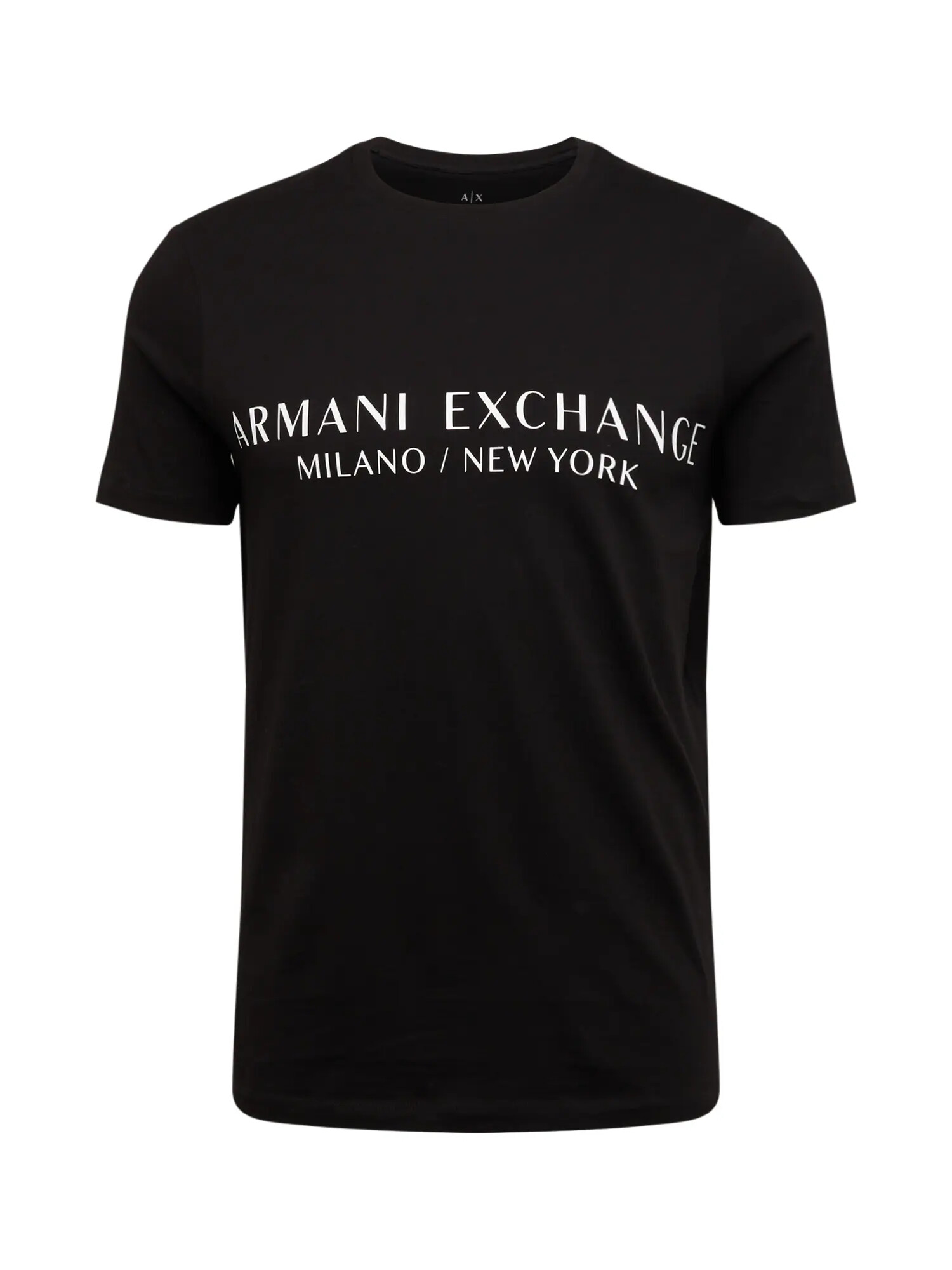 ARMANI EXCHANGE Tricou negru / alb - Pled.ro