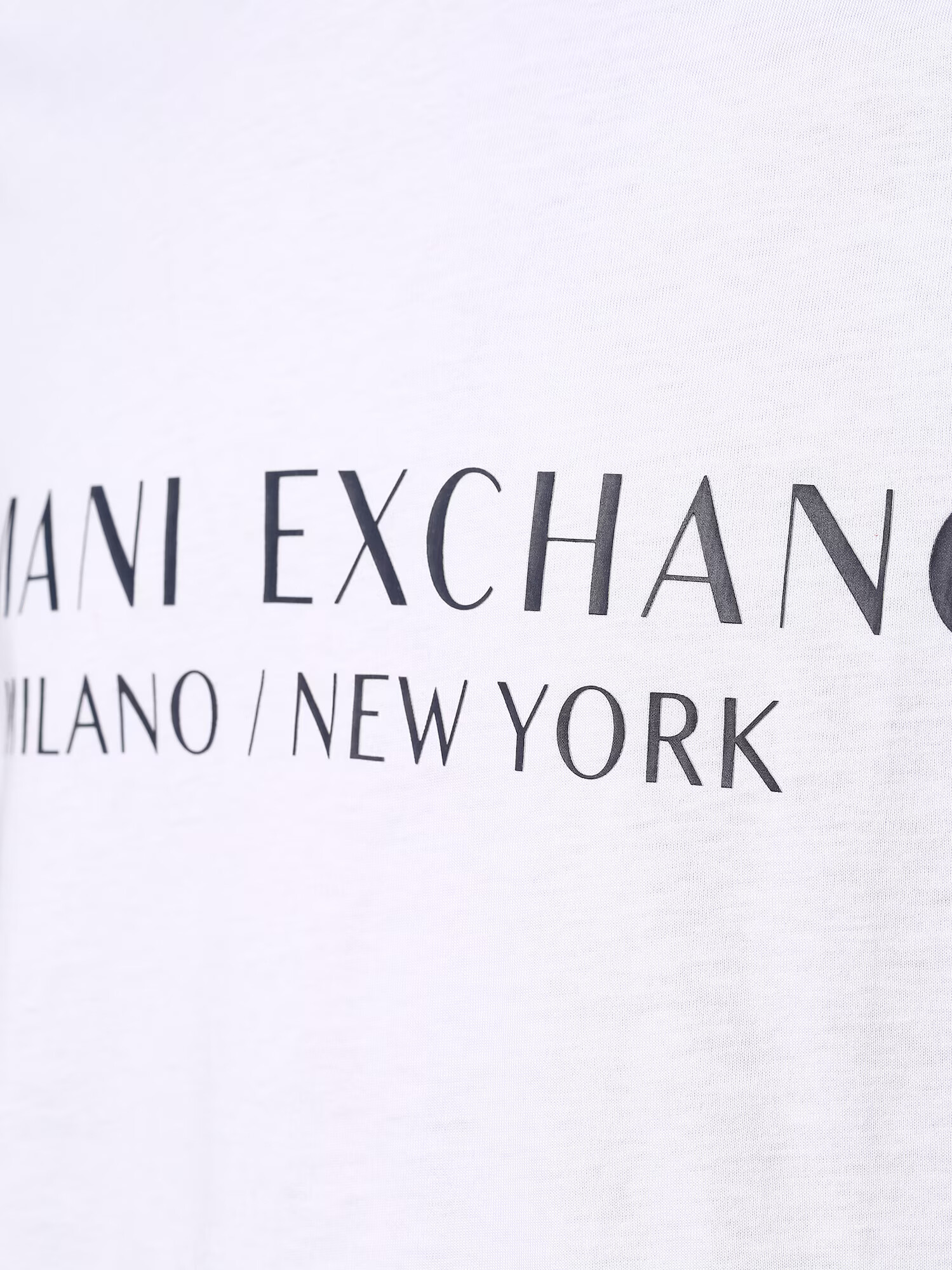 ARMANI EXCHANGE Tricou negru / alb - Pled.ro