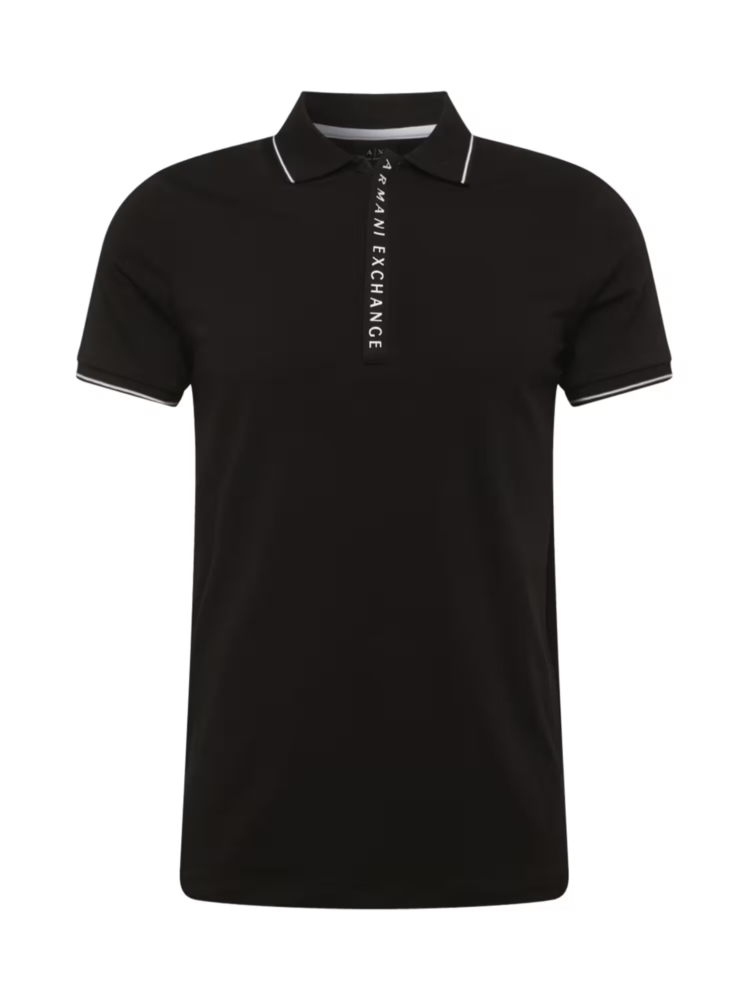 ARMANI EXCHANGE Tricou negru / alb - Pled.ro