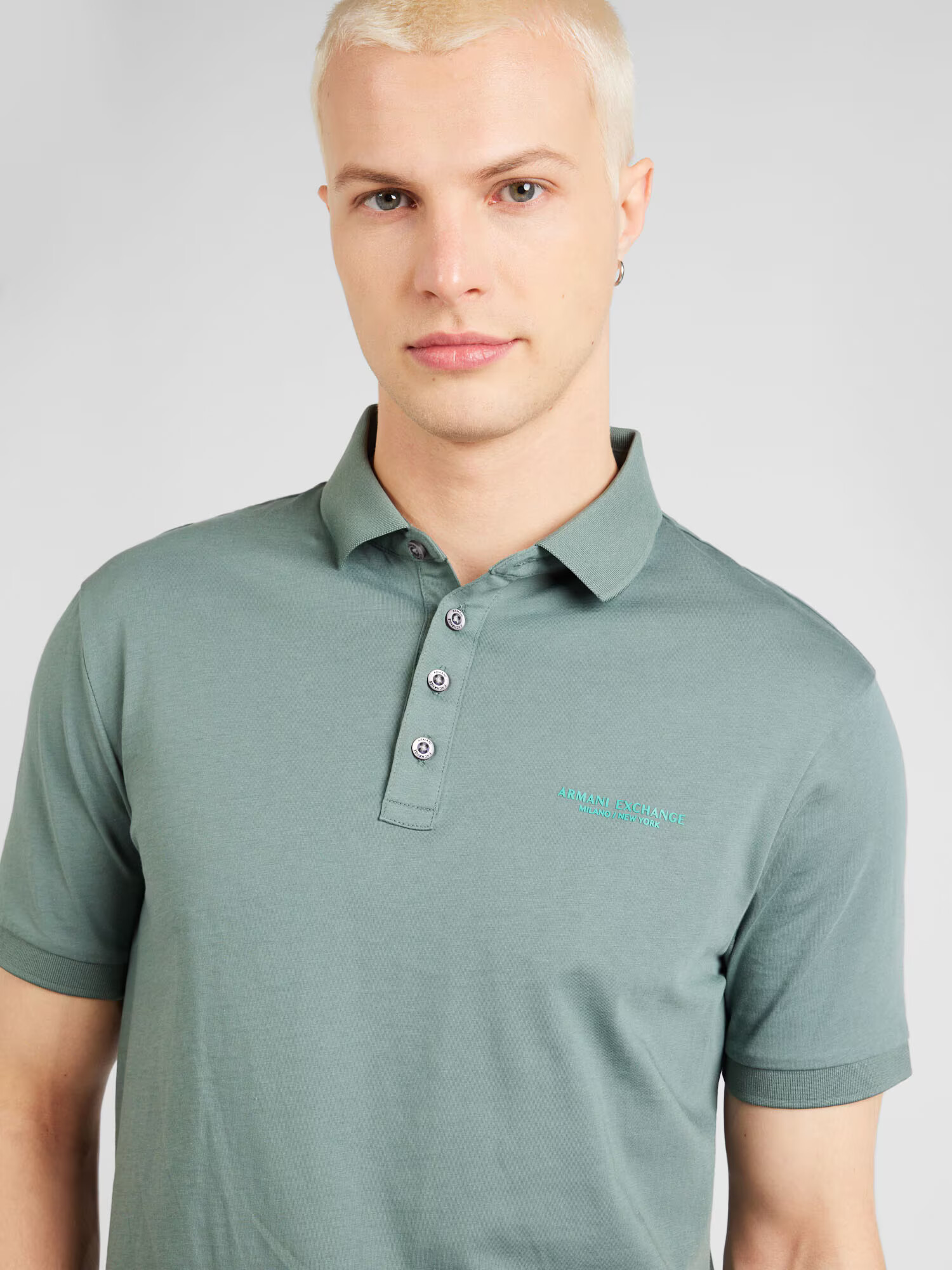 ARMANI EXCHANGE Tricou verde - Pled.ro