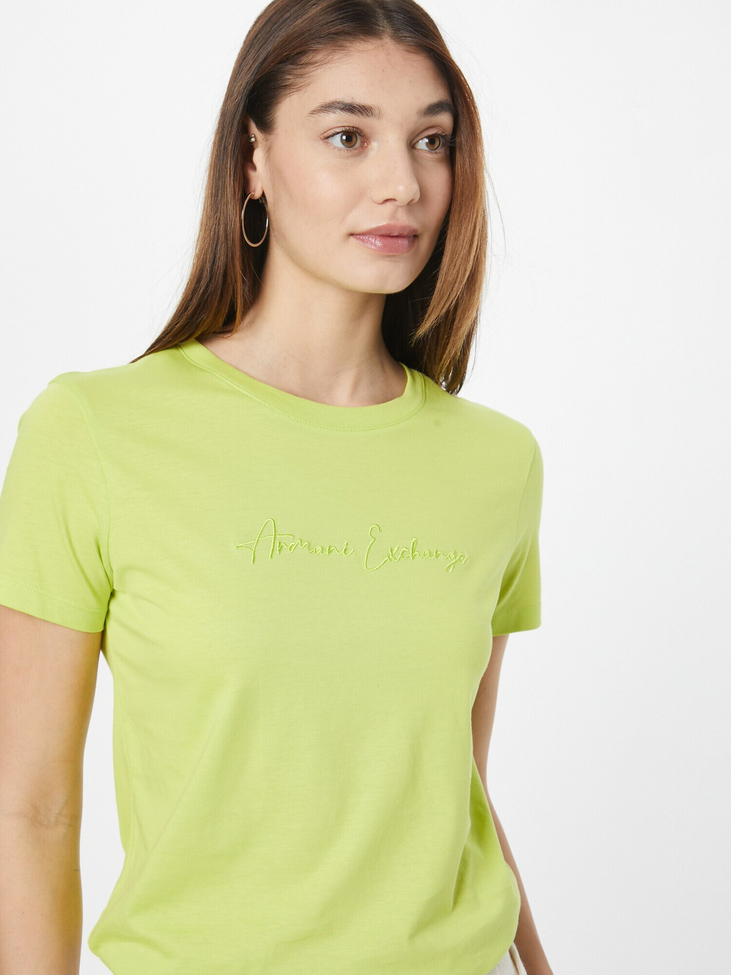 ARMANI EXCHANGE Tricou verde deschis - Pled.ro