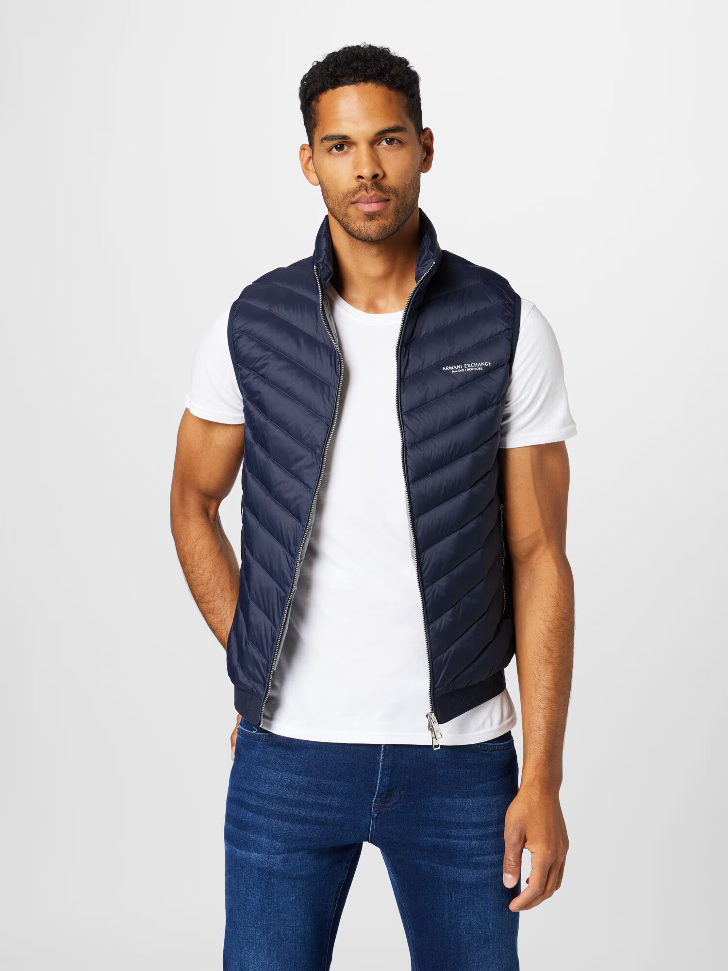 ARMANI EXCHANGE Vestă bleumarin - Pled.ro